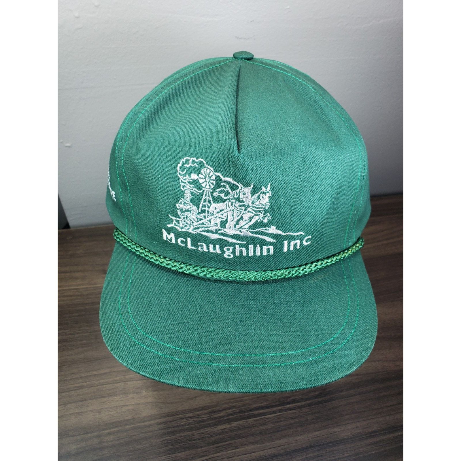 John Deere × Vintage 1994 John Deere McLaughlin Inc Greensburg KansasHat Cap Farm Size ONE SIZE - 4 Thumbnail