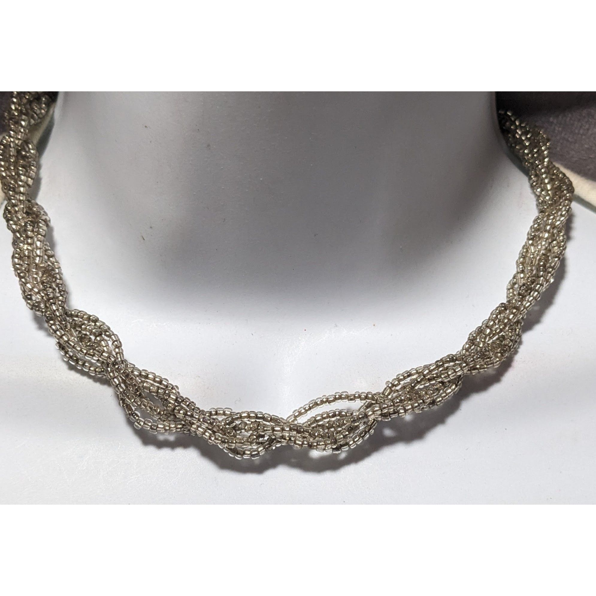 Other Twisted Silver Glass Seed Bead Necklace Size ONE SIZE - 5 Thumbnail