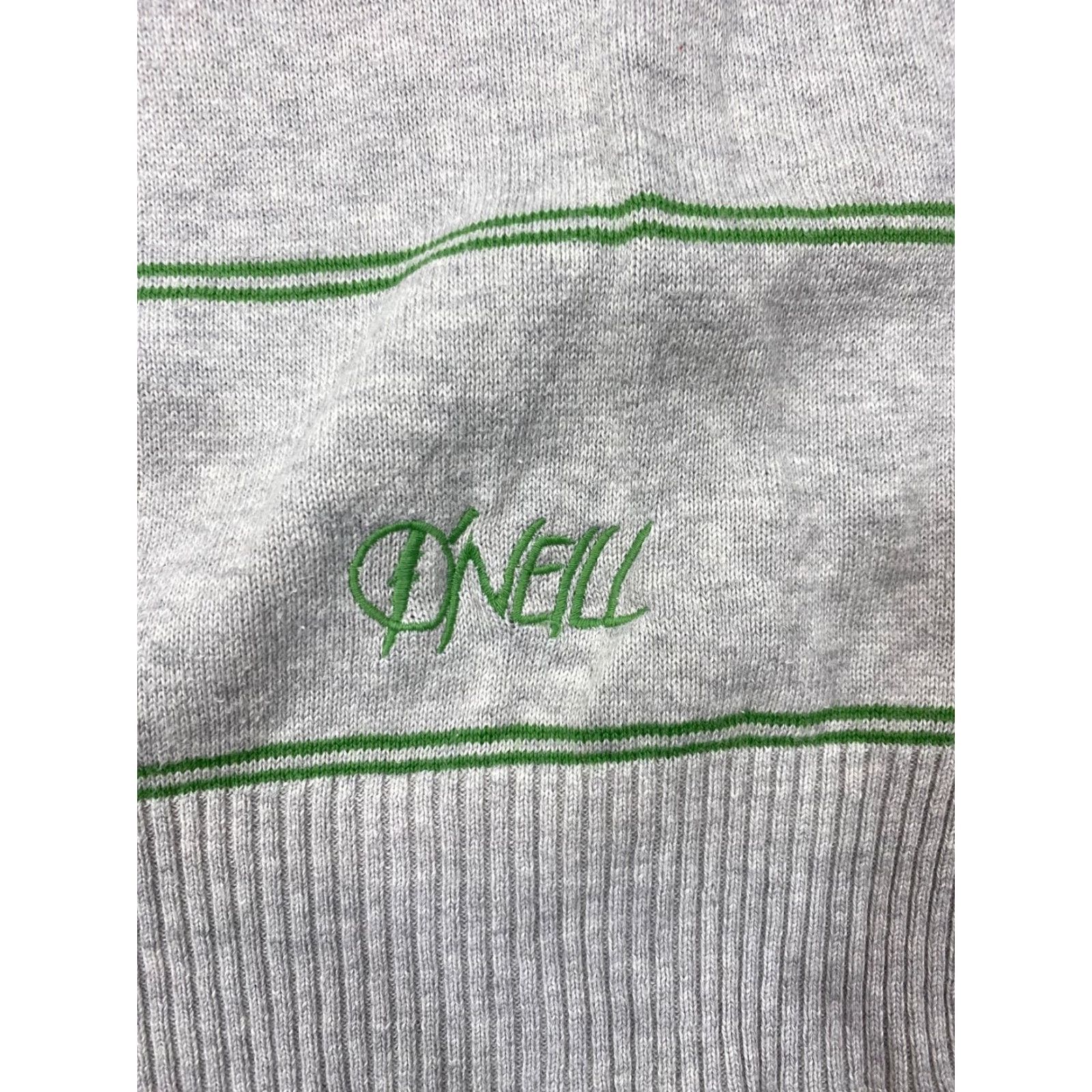 O'Neill O'Neill Men Long Sleeve Pullover Shirt XL Gray Green Crew Neck Striped Vintage No Size US XL / EU 56 / 4 - 4 Thumbnail
