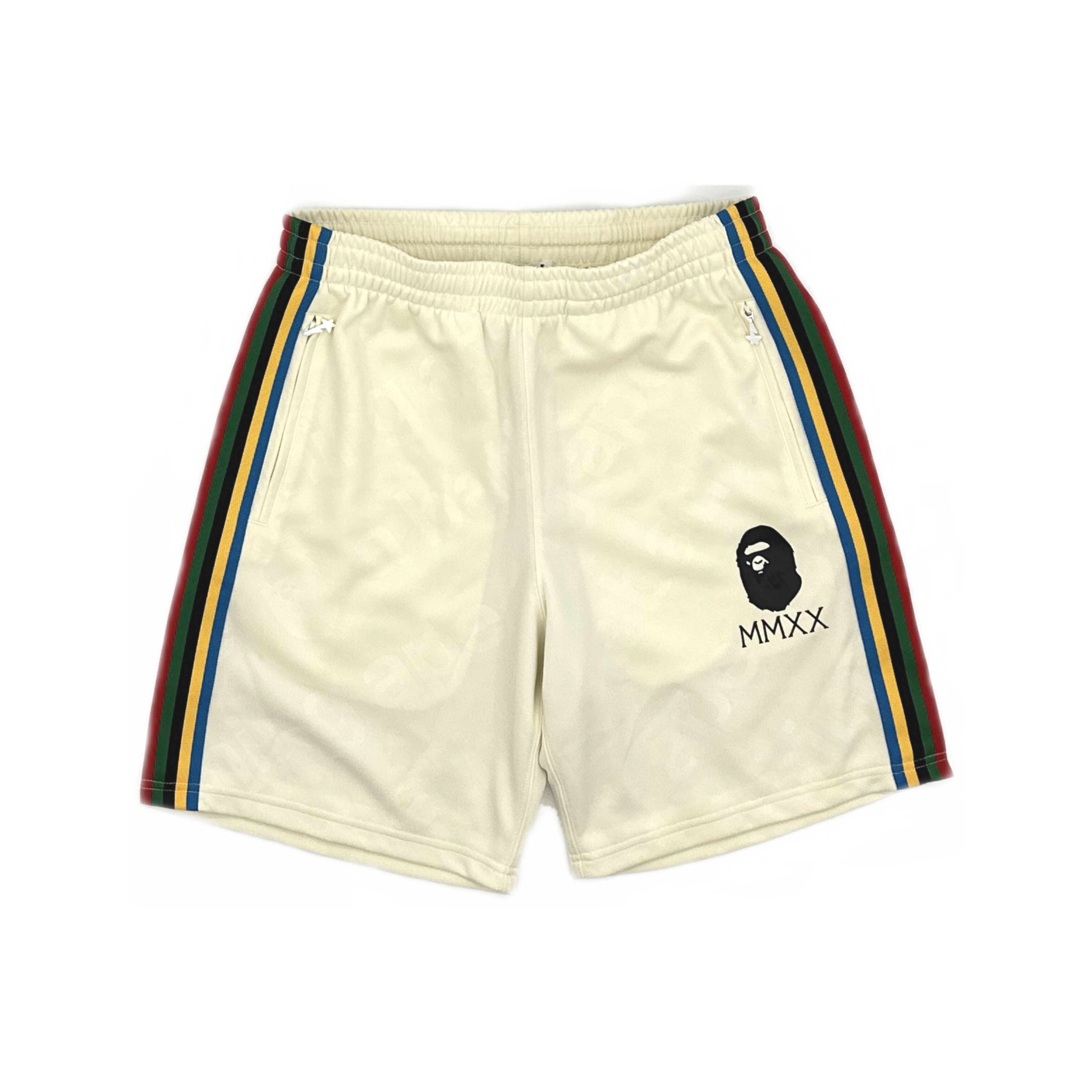 Bape A Bathing Ape MMXX Logo Striped Shorts Size M Size US 32 / EU 48 - 1 Thumbnail