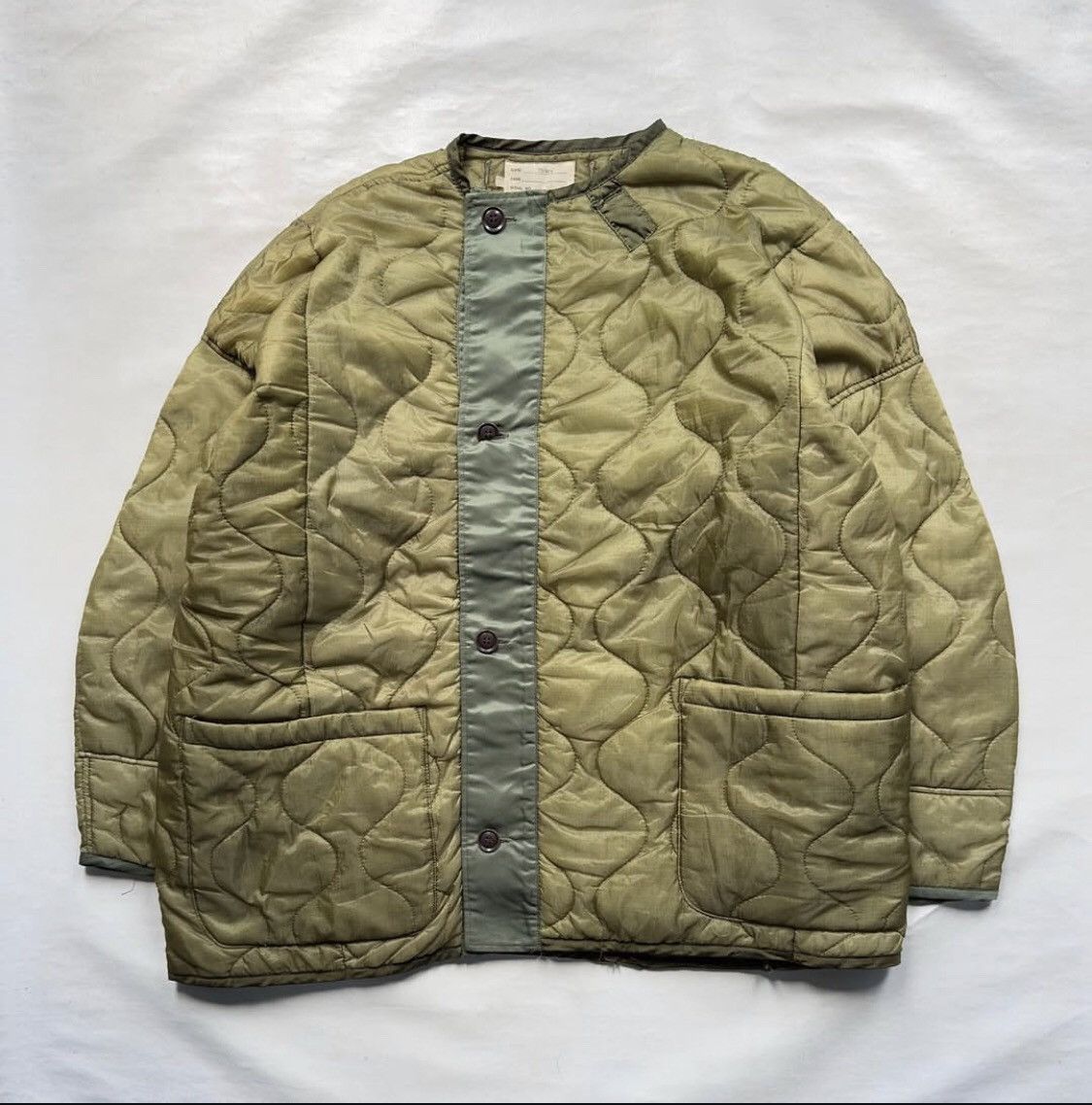 Designer × Japanese Brand × Military 1977circa 77circa Circa Make Quilting  Over Coat Olive | Grailed