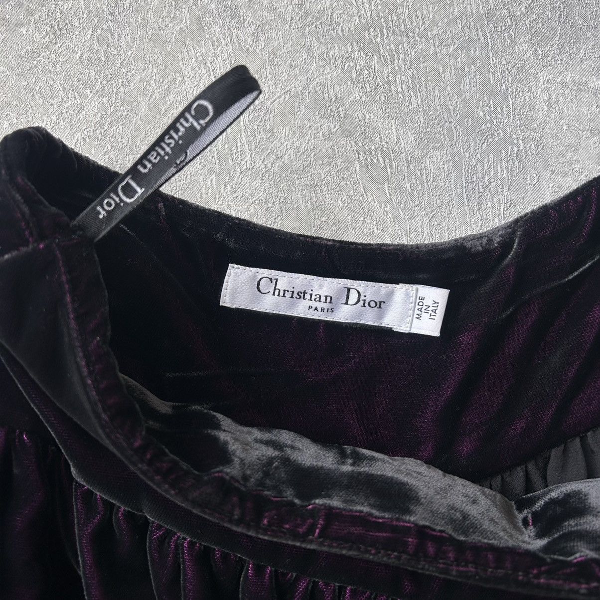 Christian Dior Monsieur Christian Dior Pleated Velvet Skirt Size 30" / US 8 / IT 44 - 5 Thumbnail
