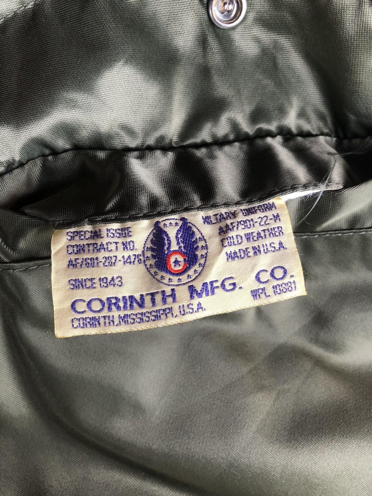 Standard Issue Vtg Corinth MFG MA-1 Flyers Man Special Issue Miltary Jacket Size US L / EU 52-54 / 3 - 18 Thumbnail