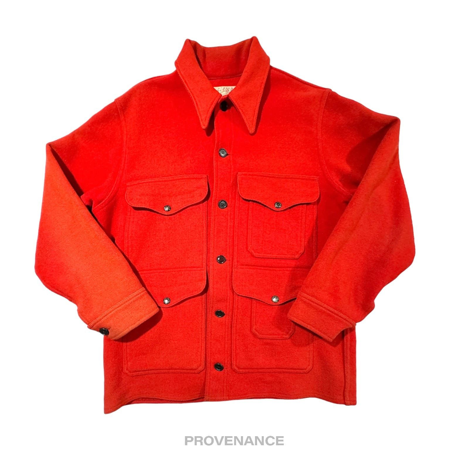 Filson 🔴 Filson Mackinaw Wool Cruiser Jacket - Scarlet Red 42 M Size US M / EU 48-50 / 2 - 1 Preview