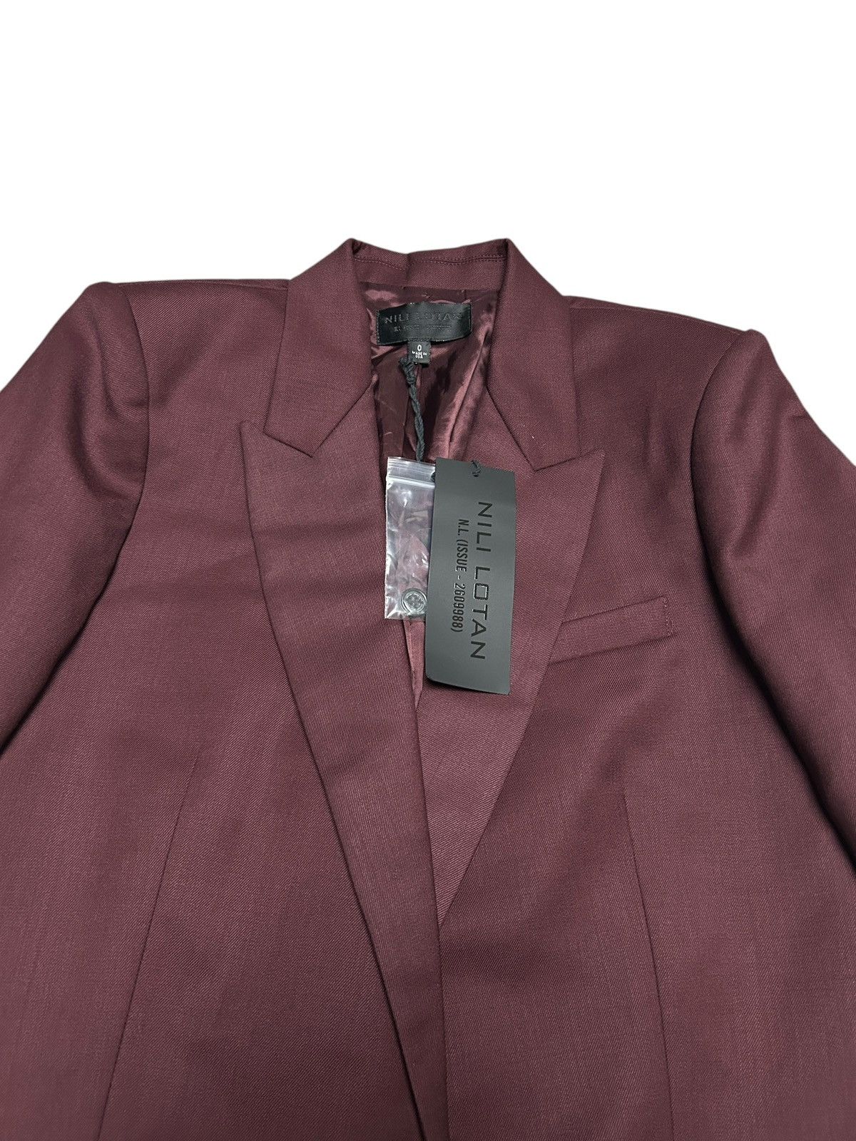 Nili Lotan Burgundy Blazer Size XS / US 0-2 / IT 36-38 - 3 Thumbnail