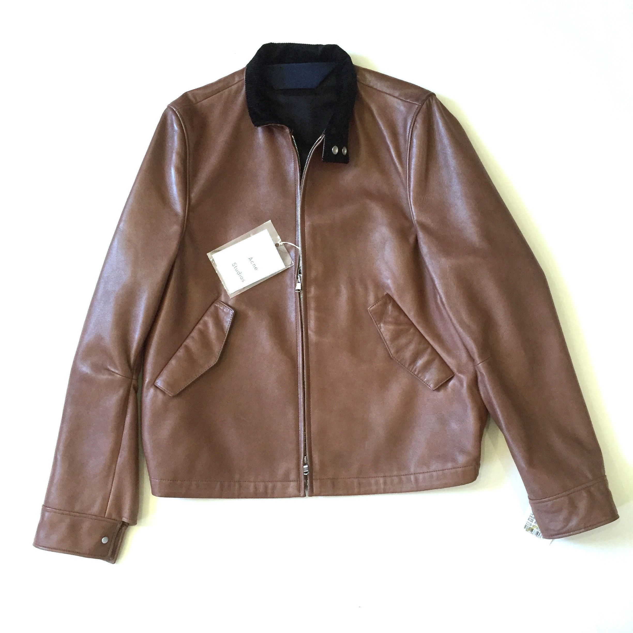 Acne Studios $2.3k Brown Lambskin Leather Jacket NWT Size US S / EU 44-46 / 1 - 1 Preview