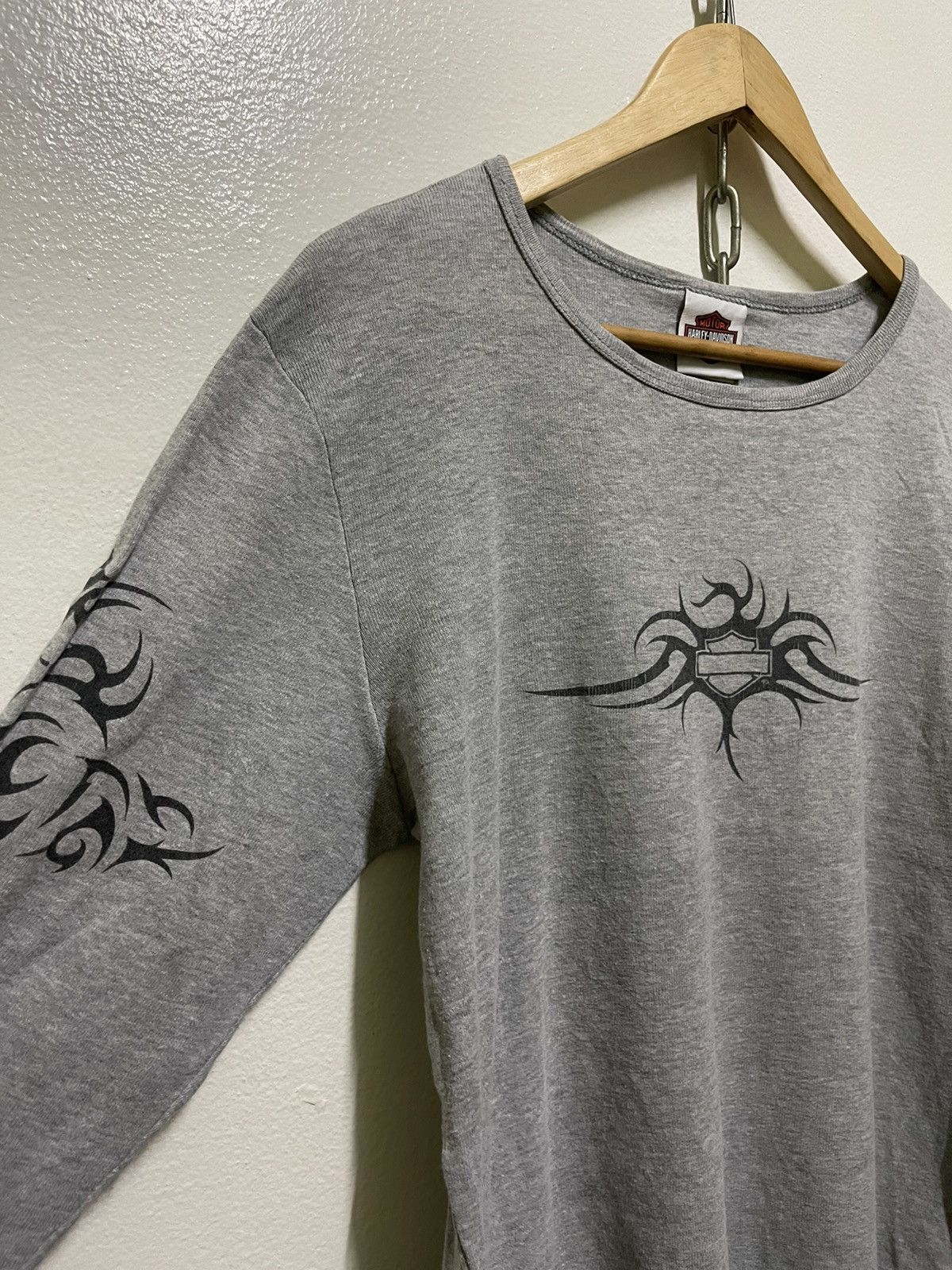 Harley Davidson × Vintage Harley Davidson Flame Sleeve Size XL / US 12-14 / IT 48-50 - 2 Thumbnail