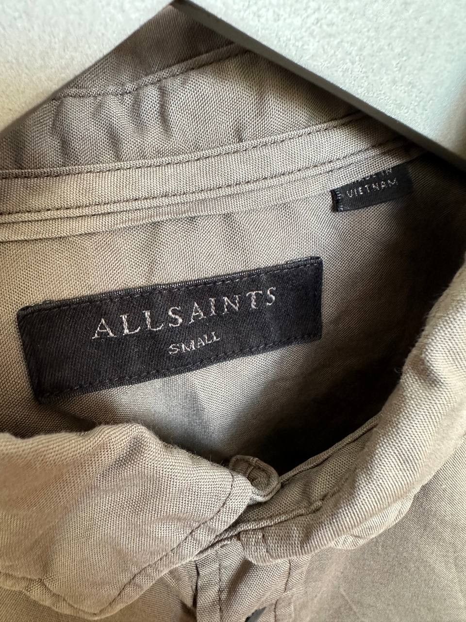 Allsaints ALLSAINTS Redondo Shirt Long Sleeve Gray Button Up Size US S / EU 44-46 / 1 - 11 Thumbnail