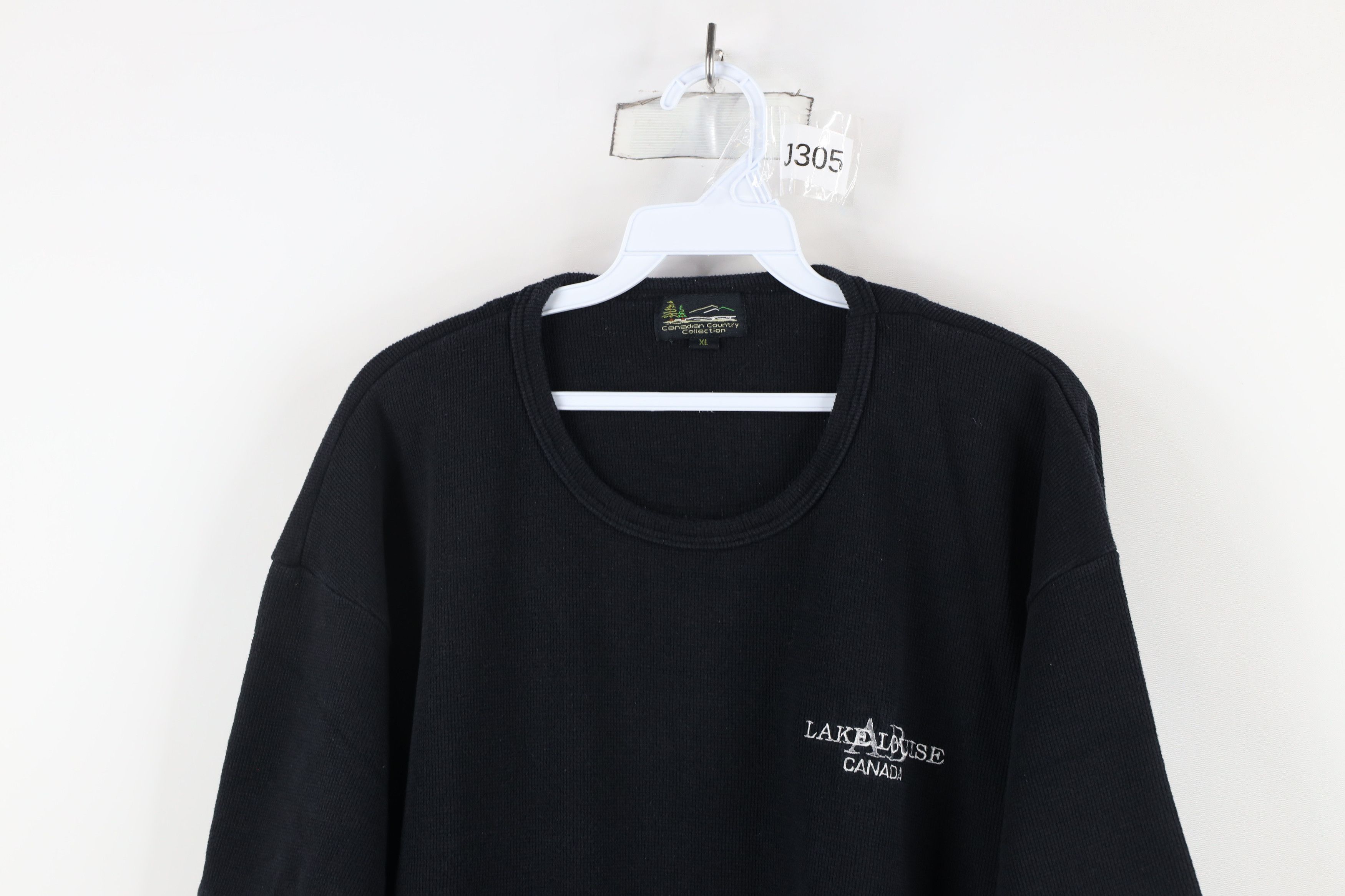 Vintage Vintage 90s Streetwear Canada Thermal Waffle Knit T-Shirt Size US XL / EU 56 / 4 - 2 Thumbnail