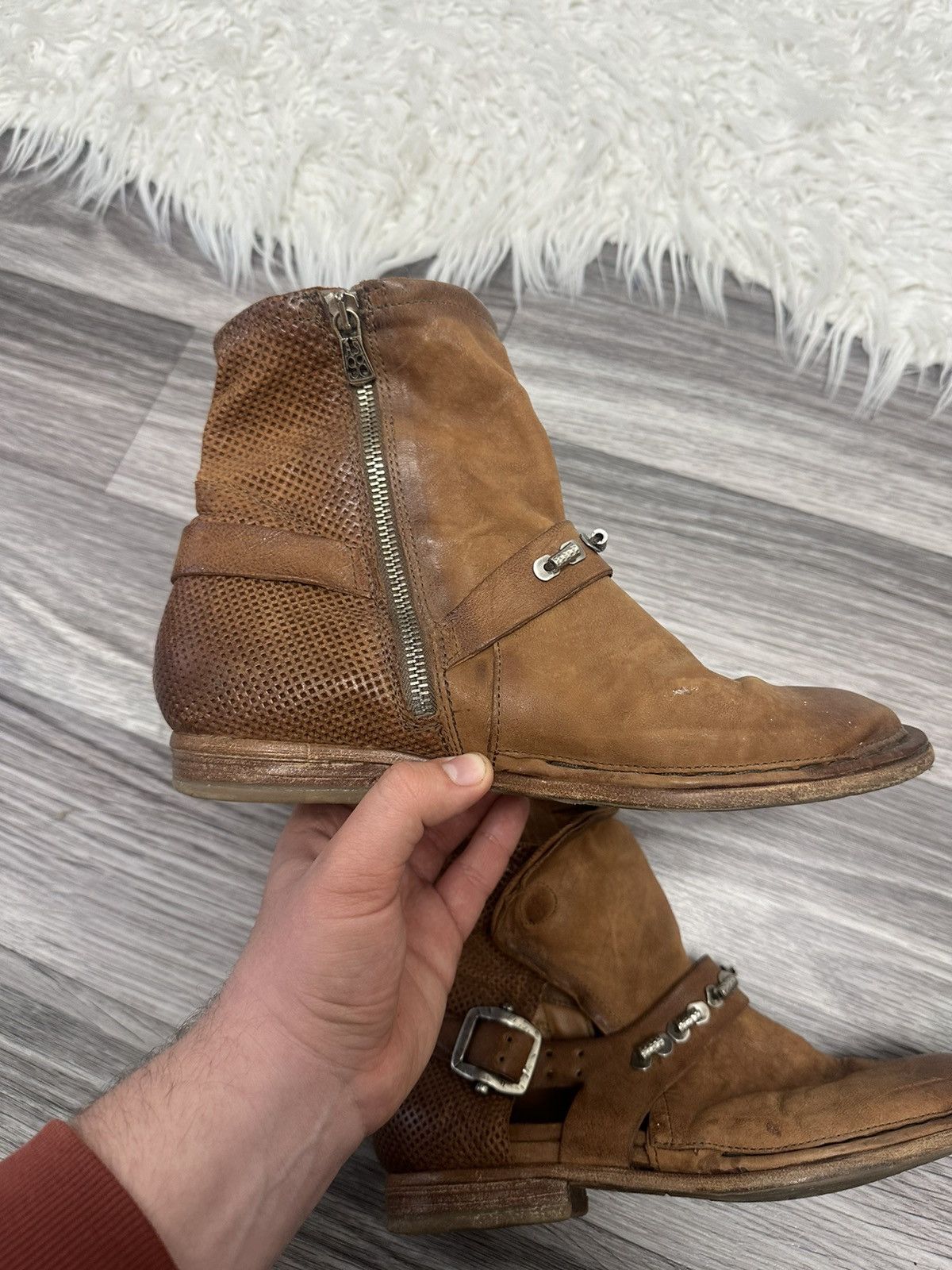 A.S.98 A.S98 Vintage Brown Ankle Boots Gothic y2k Avantgarde Size US 9 / IT 39 - 4 Thumbnail