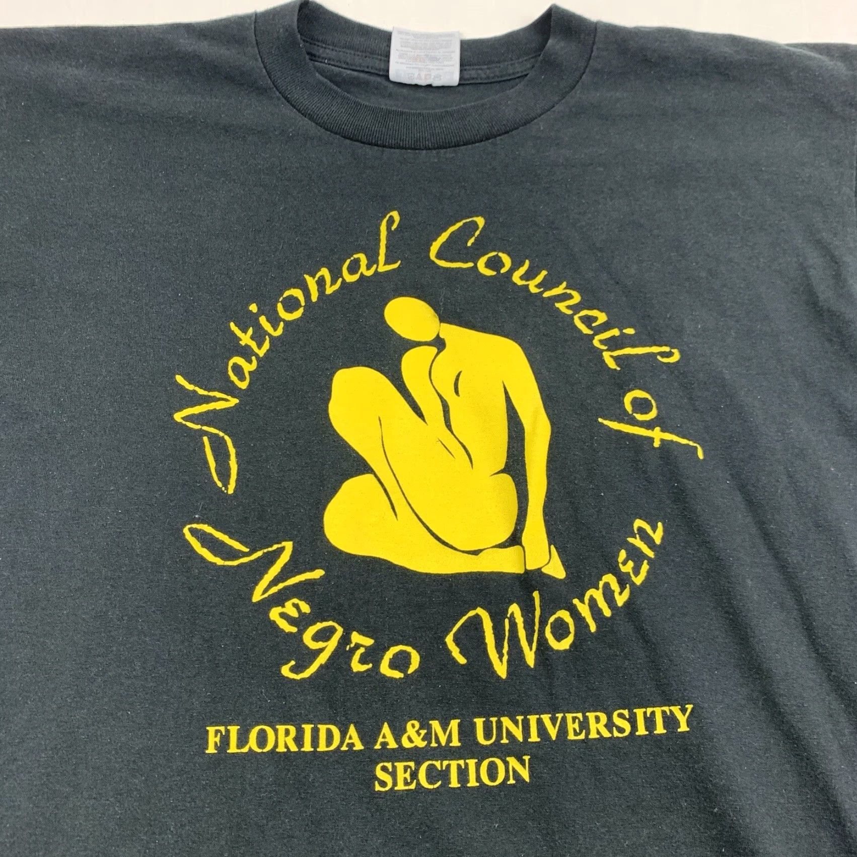 Jerzees VINTAGE National Council of Negro Women Shirt Adult Medium Black Texas A&M Y2K Size M / US 6-8 / IT 42-44 - 2 Thumbnail