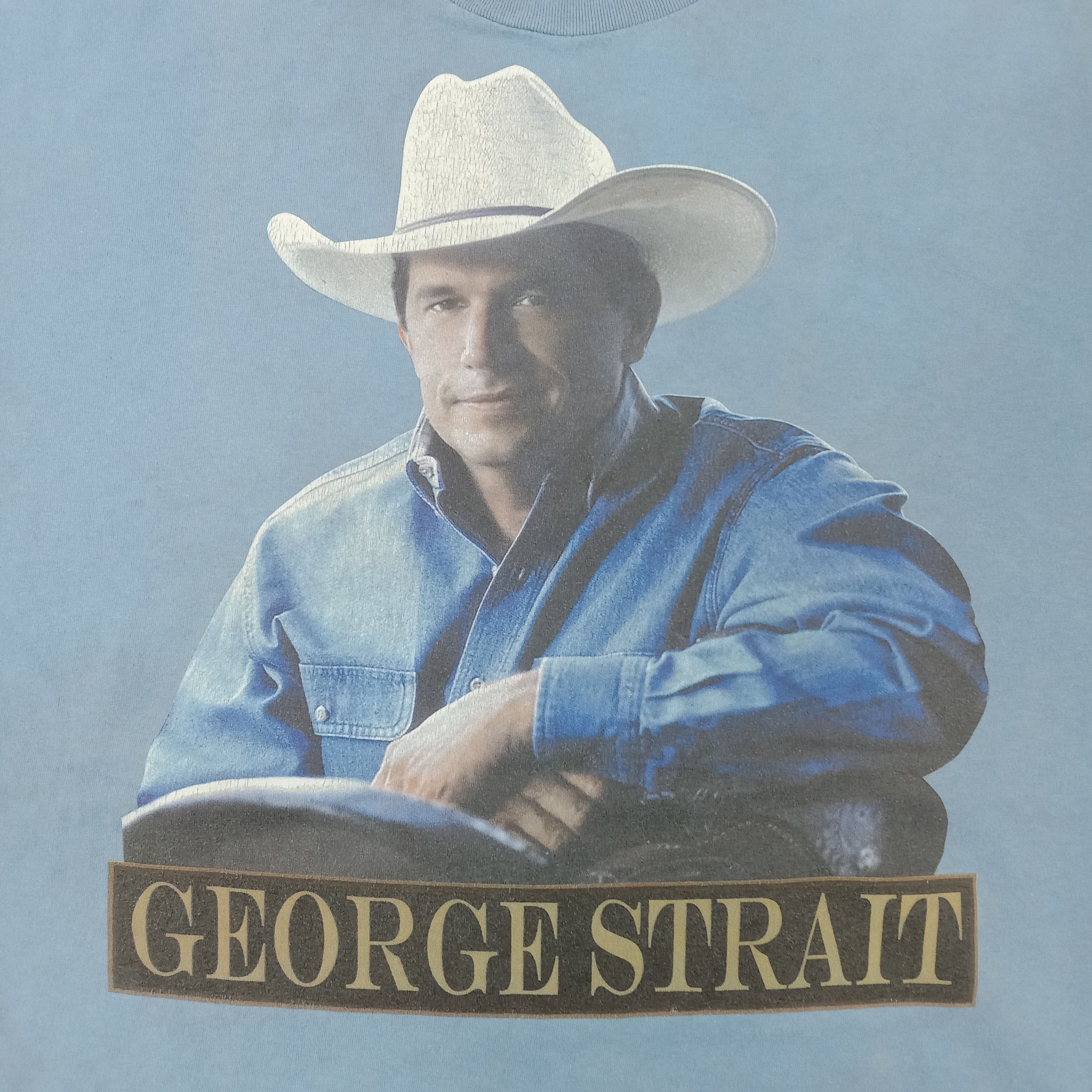 Vintage Gearge Strait American Music Retro Singer Tshirt Size US XXL / EU 58 / 5 - 2 Thumbnail