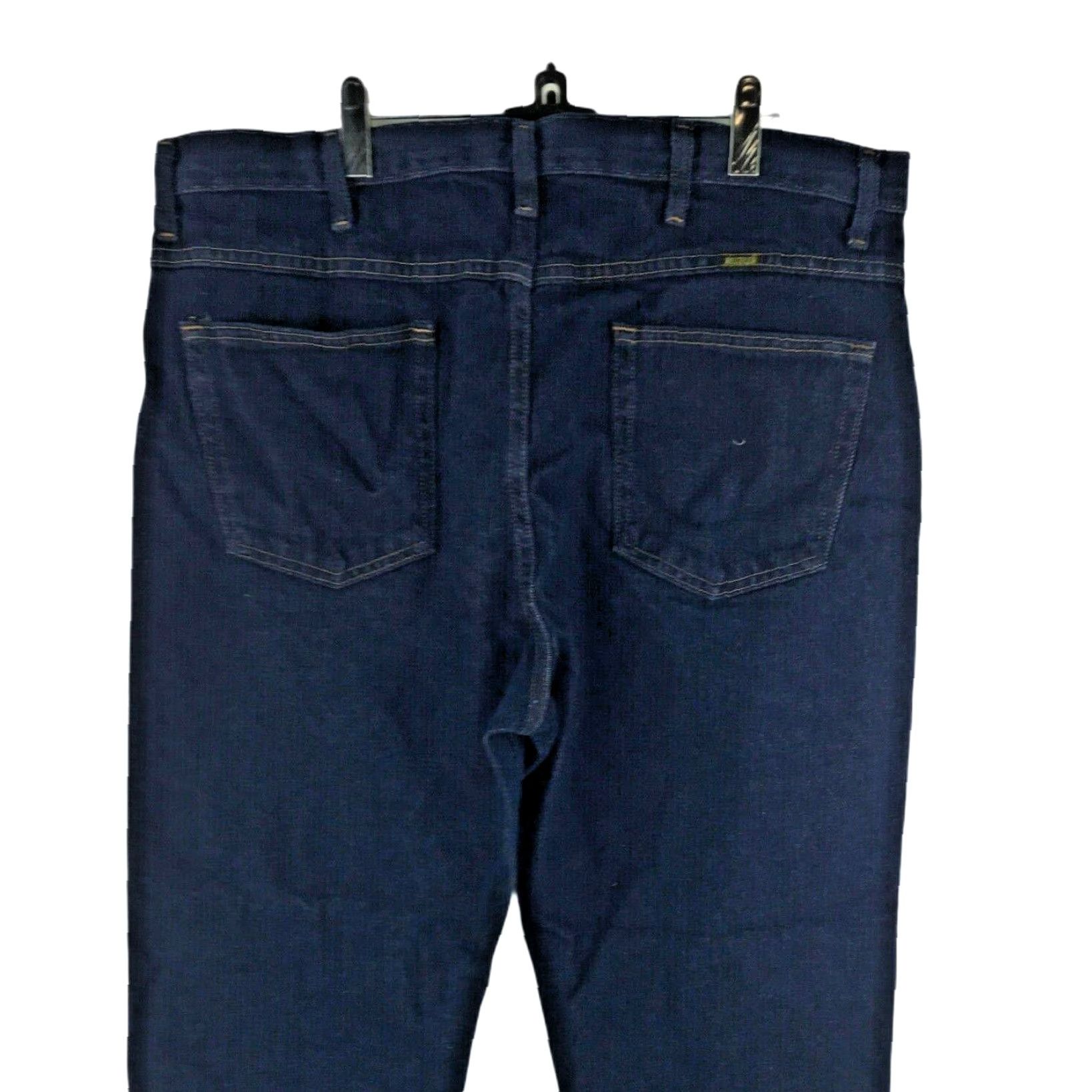 Wrangler Rustler Wrangler Mens Classic Fit Denim Blue Straight Jeans 40 Regular Waist 40 Inseam 30 Rise High 12in Belt Loops Pockets Denim Blue Size US 40 / EU 56 - 4 Thumbnail