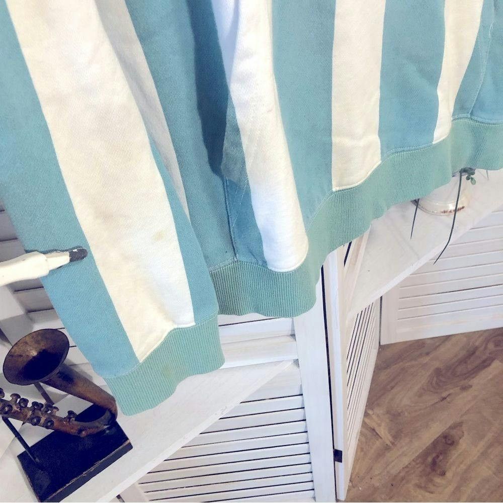 Urban Outfitters Urban Outfitters greenish blue cream striped hoodie sz M Size US M / EU 48-50 / 2 - 4 Thumbnail