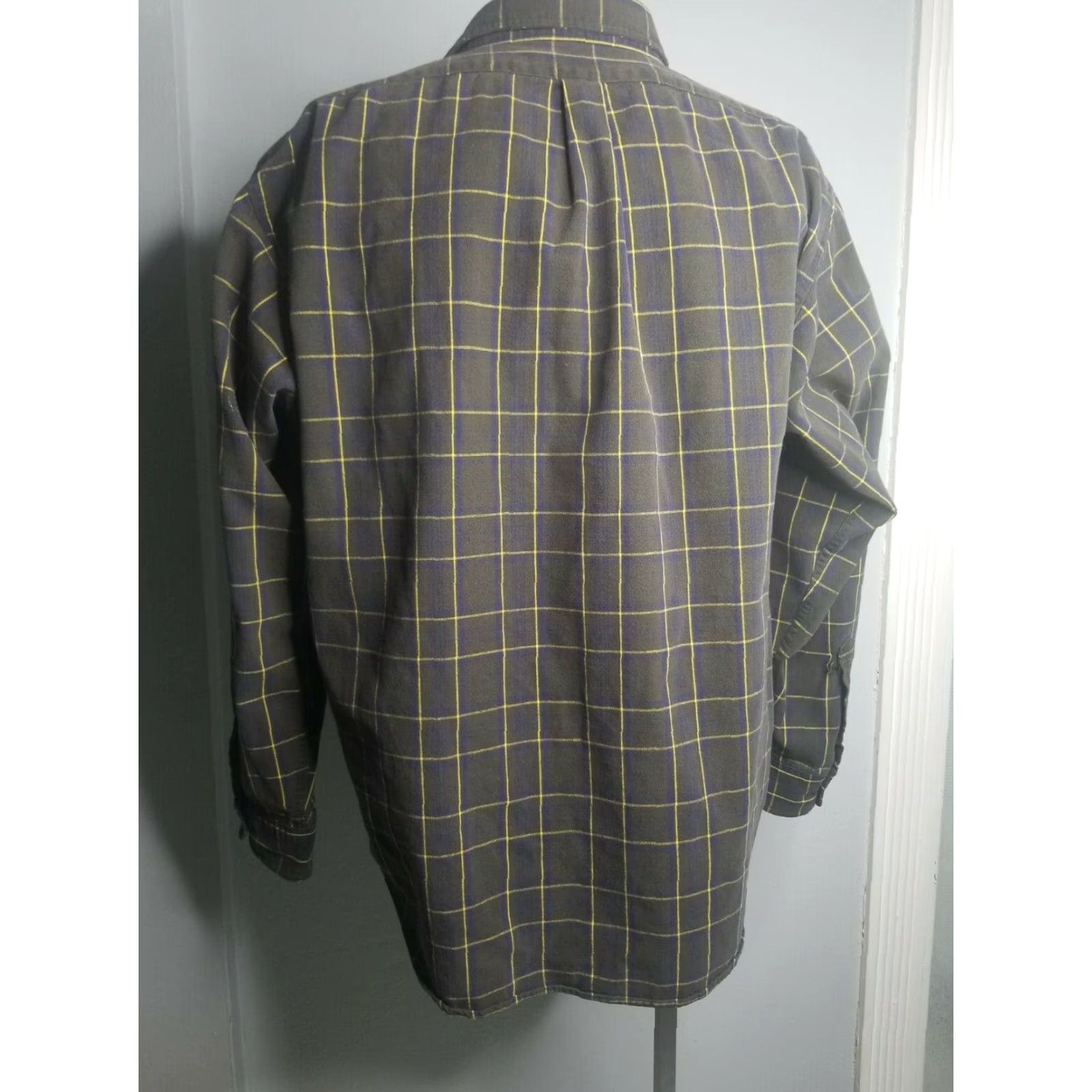 Ralph Lauren VINTAGE Ralph Lauren Polo Shirt XL Green Plaid Flannel Long Sleeve Button-Up Adults Mens Size US XL / EU 56 / 4 - 5 Thumbnail