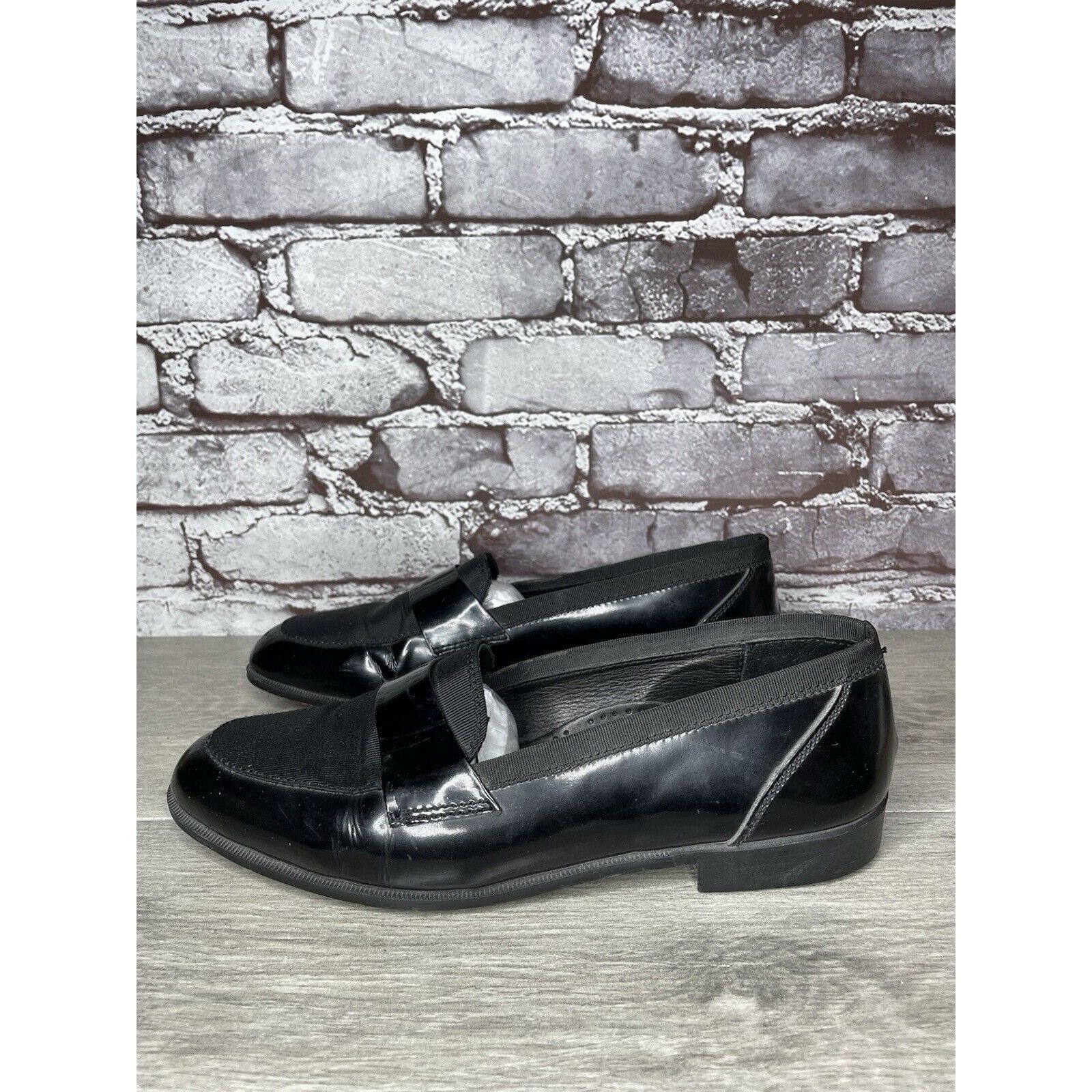 Adolfo Dominguez ADOLFO Black Patent Leather Tuxedo Dress Loafers Shoes Men’s Size US 8.5 / EU 41-42 - 23 Thumbnail