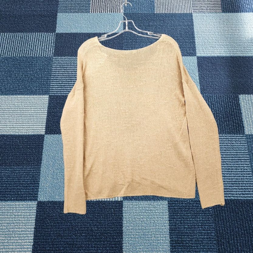 Forever 21 FOREVER 21 Sweater Womens M Beige Long Sleeve V Neck Pullover Open Knit Size M / US 6-8 / IT 42-44 - 1 Thumbnail