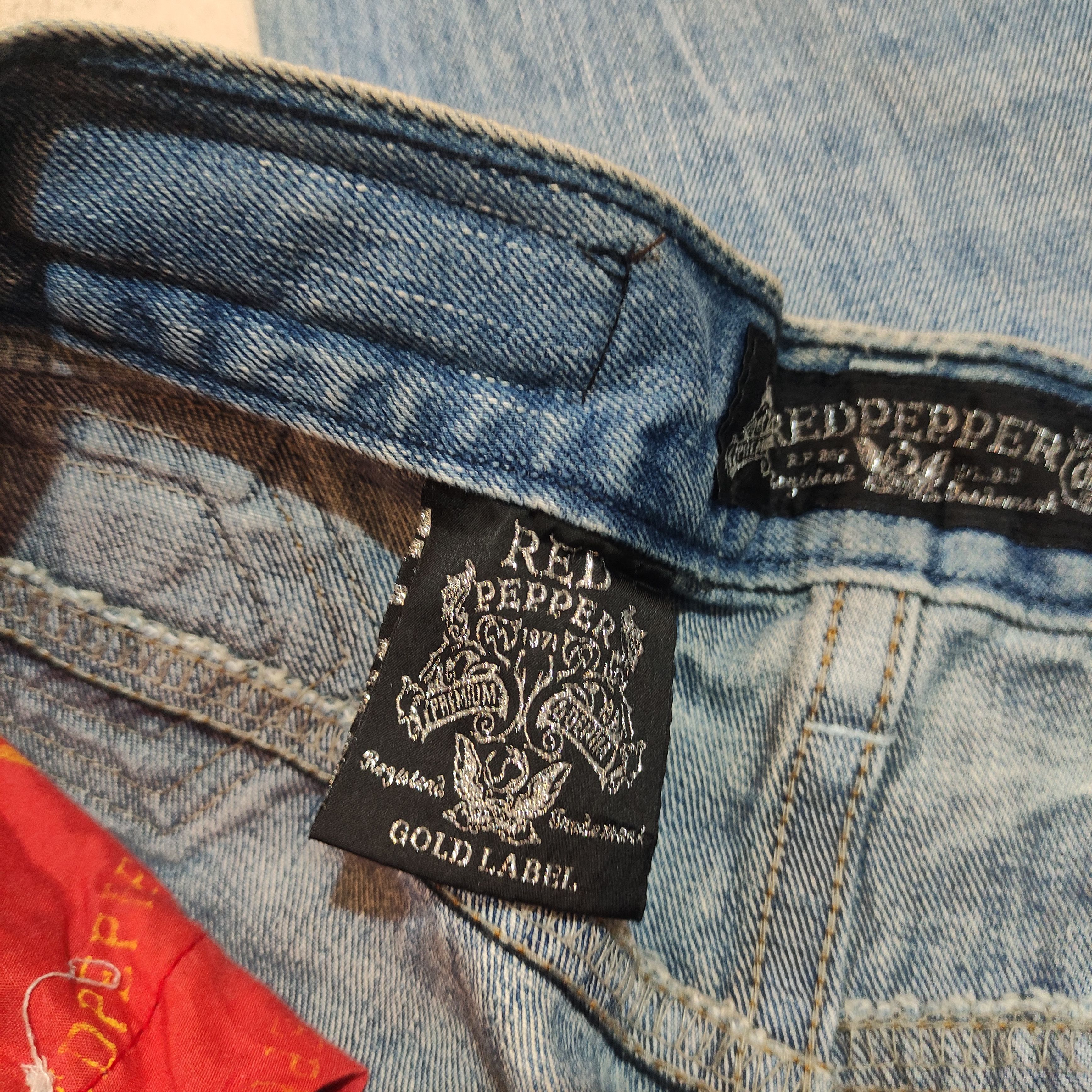 Tornado Mart RARE!! Red Pepper Archive Denim 2000s Vkei Y2k Size US 29 - 12 Thumbnail