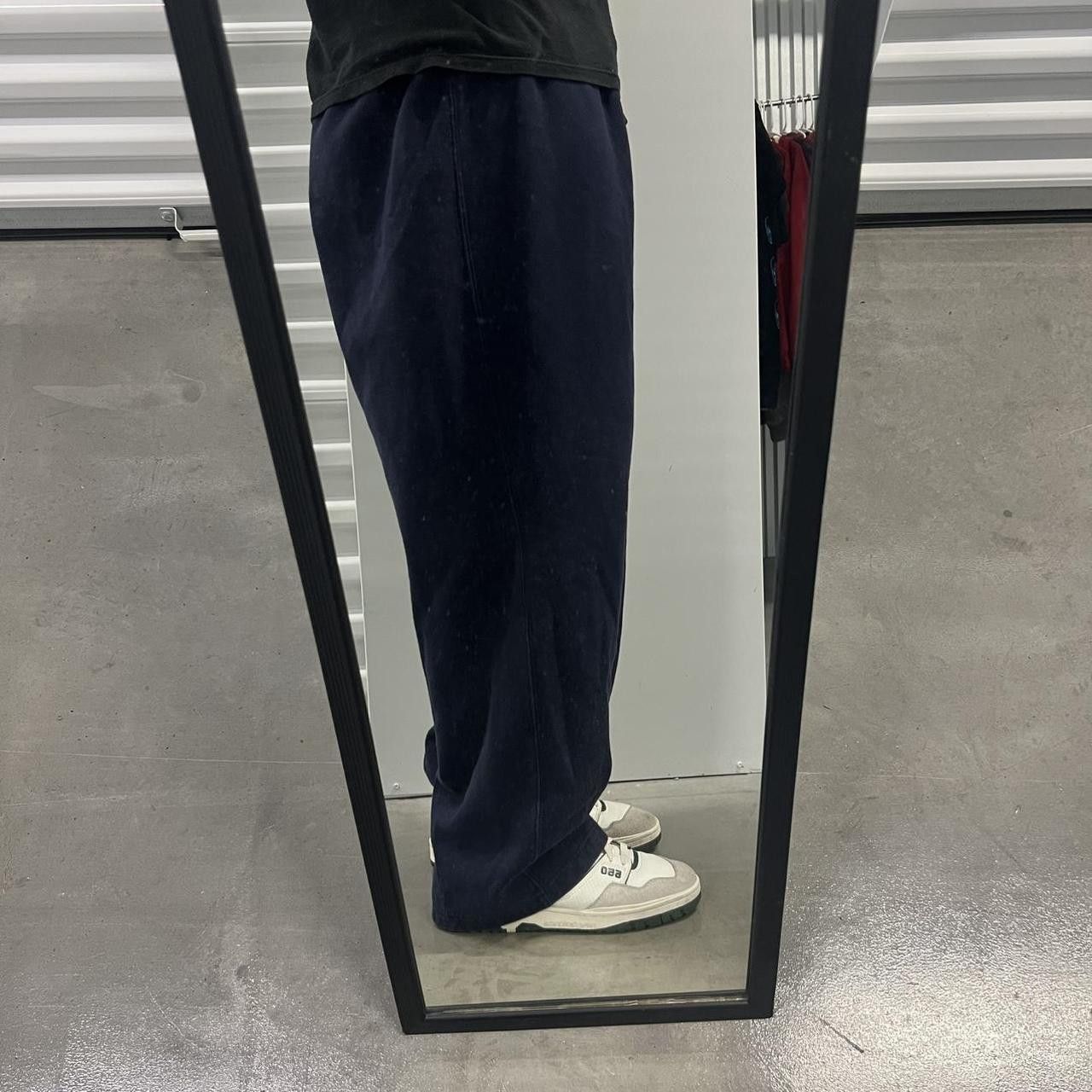 Vintage Vintage Y2K/2000s Super Baggy Wide Leg Navy Blue Sweatpants with adjustable waist and drawstrings! Size US 42 / EU 58 - 1 Thumbnail
