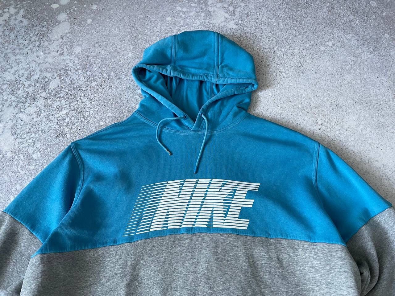 Nike × Vintage Vintage Nike Hoodie Big Central Graphic Logo Y2K Rare Item Size US XL / EU 56 / 4 - 2 Thumbnail