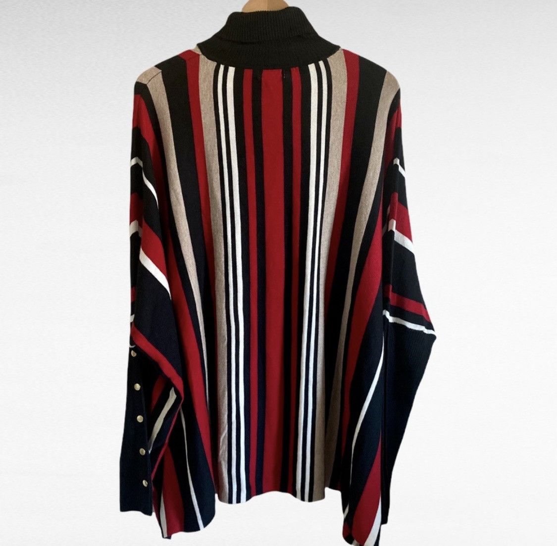 Other JOSEPH A TURTLENECK STRIPED LONG SLEEVE SWEATER PONCHO Size M / US 6-8 / IT 42-44 - 6 Thumbnail