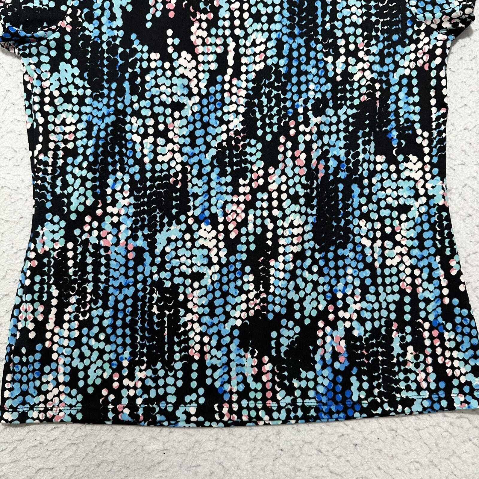 Other Notations Small Crewneck T Shirt Blue Black Blouse Top Size S / US 4 / IT 40 - 12 Thumbnail