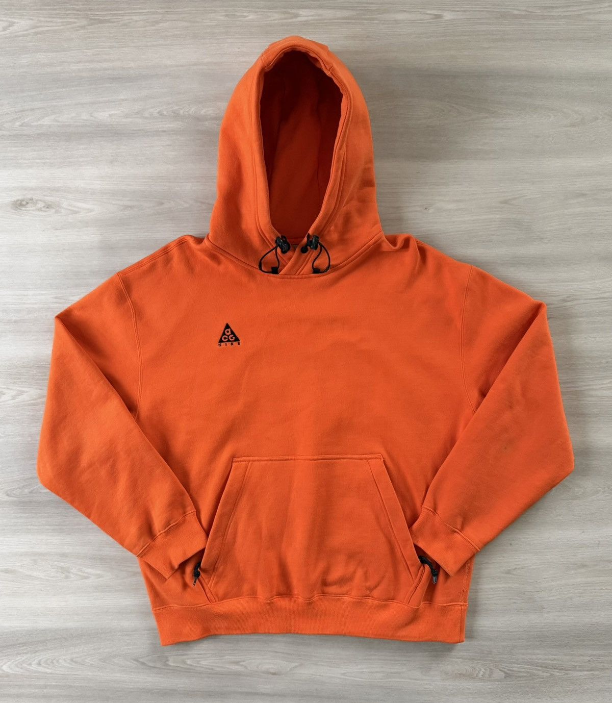Nike Nike ACG Pullover Hoodie Sweatshirt Safety Orange Sz L *** Size US L / EU 52-54 / 3 - 1 Thumbnail