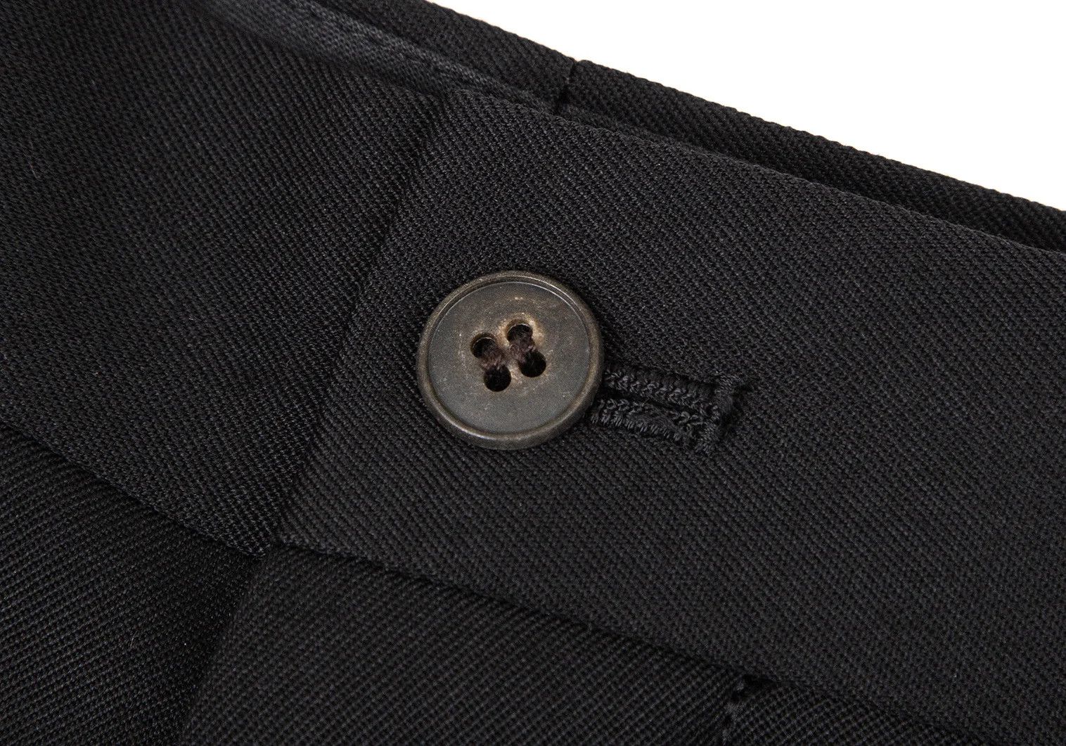 Jean Paul Gaultier Junior Gaultier Black Gabardine Zip Knee Patch Pants Size US 34 / EU 50 - 3 Thumbnail