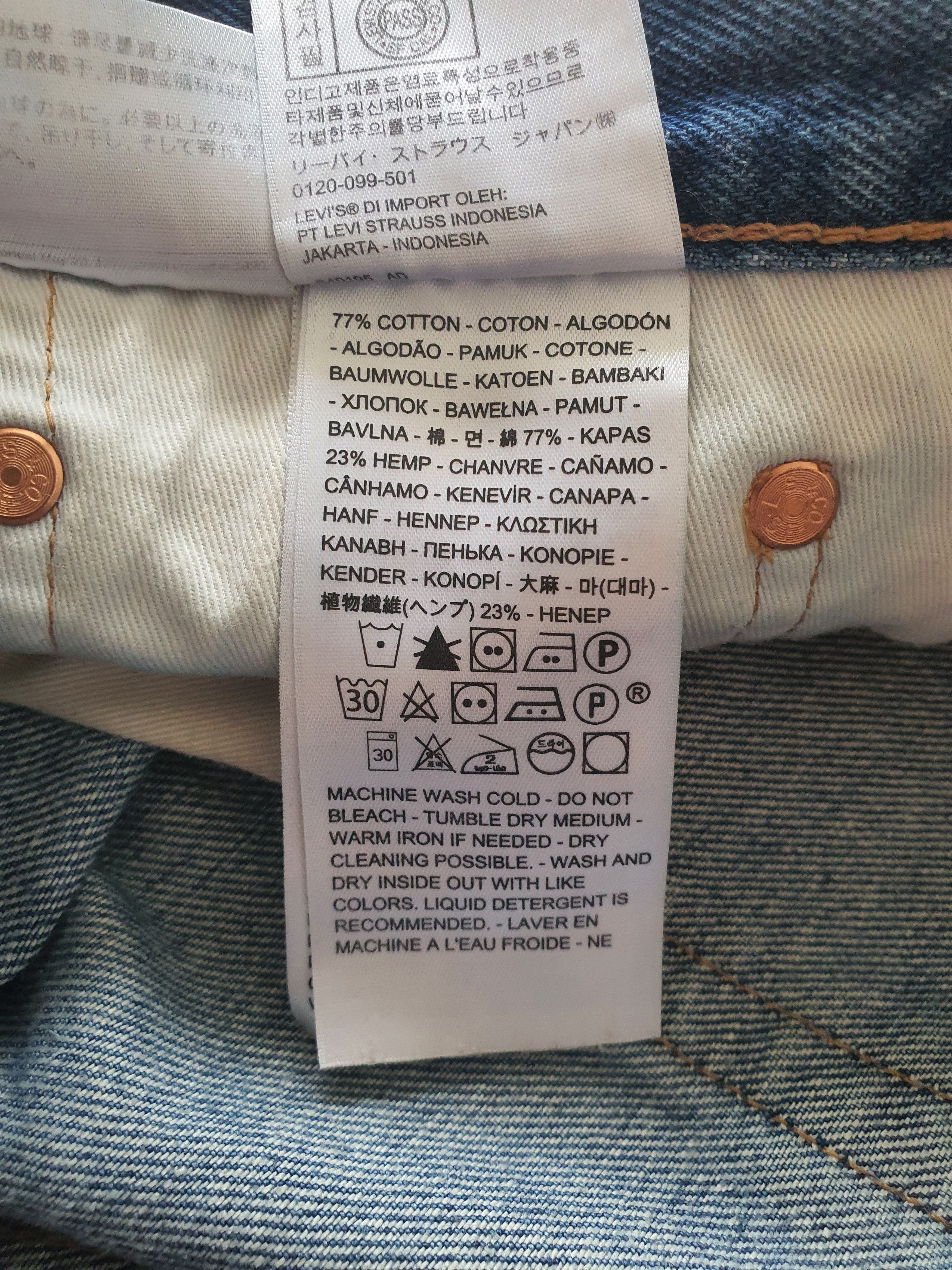 Levi's Vintage Clothing PREMIUM (Big E) Denim Jeans - Mod STAY LOOSE (568) - W31 L27 Size US 31 - 8 Thumbnail