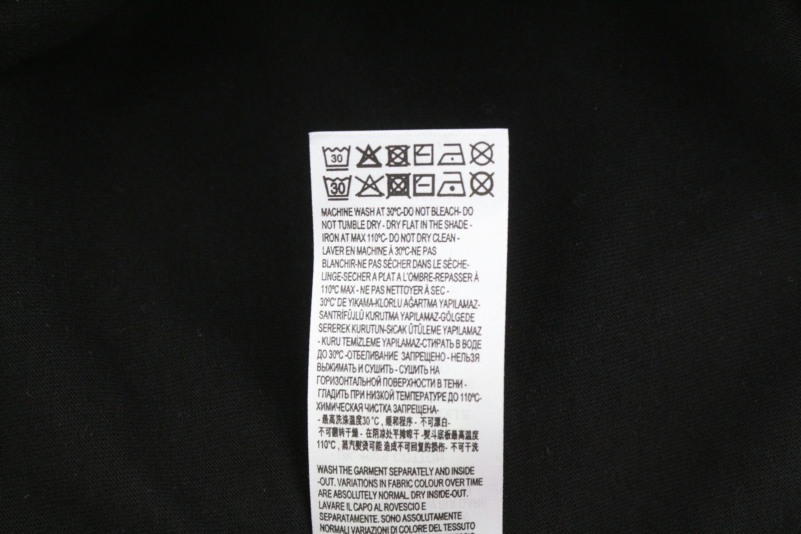 Diesel T-JUST-LS-B52 M Black Tricot Printed T-Shirt 40996 Size US M / EU 48-50 / 2 - 8 Thumbnail