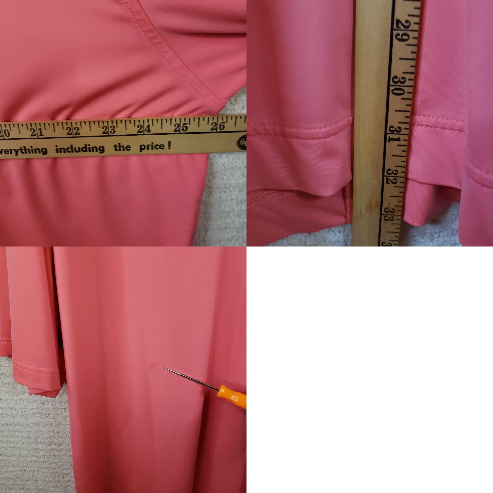 Footjoy FootJoy Men's Polo Shirt XL Coral Pink Dataw Island Embroidered Golf Shirt Short Sleeve Solid Pattern Size US XL / EU 56 / 4 - 9 Thumbnail