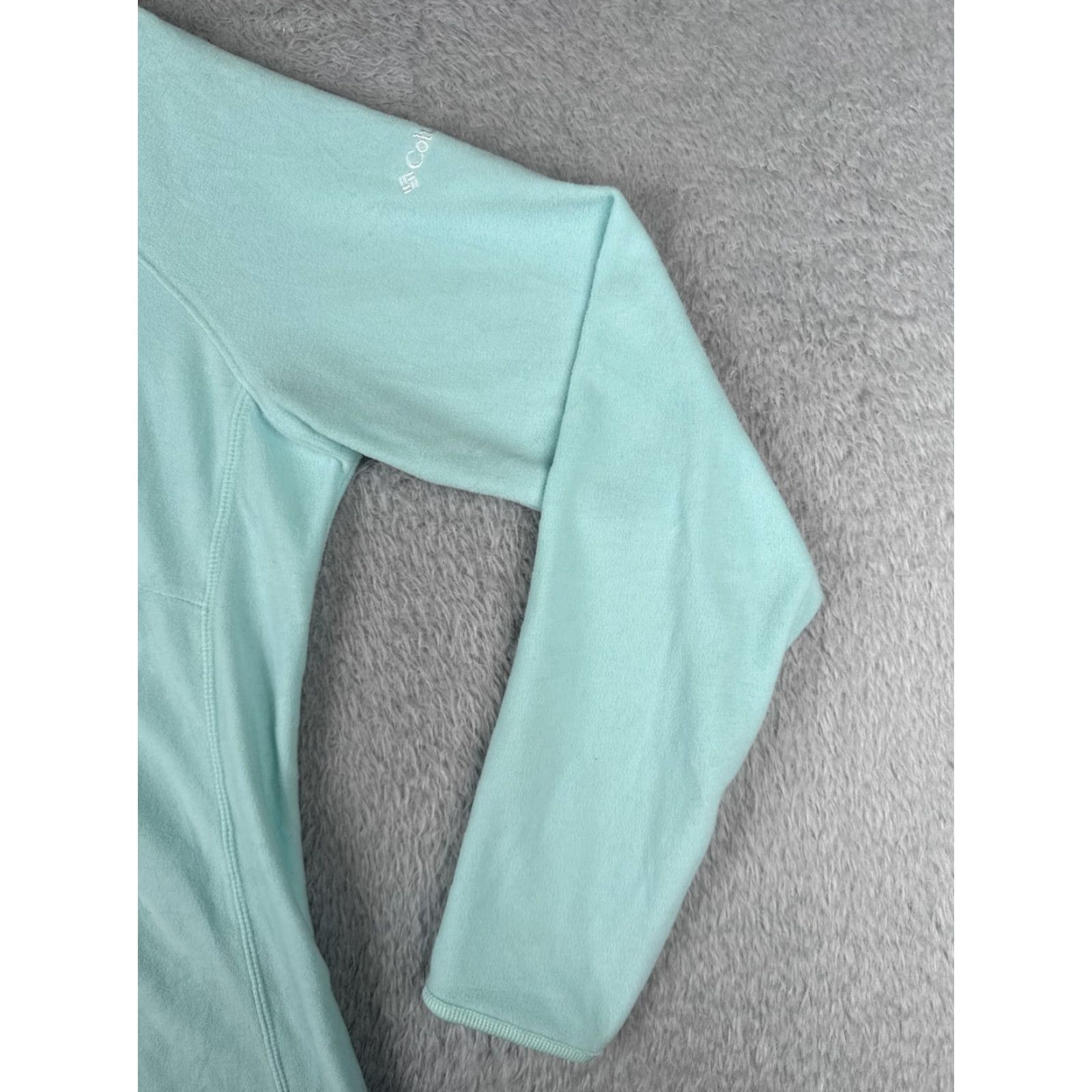 Altea Columbia Sweater Womens XL Teal Fleece 1/4 Zip Mock Neck Lightweight Pullover Casual Outdoor University) Size XL / US 12-14 / IT 48-50 - 2 Thumbnail