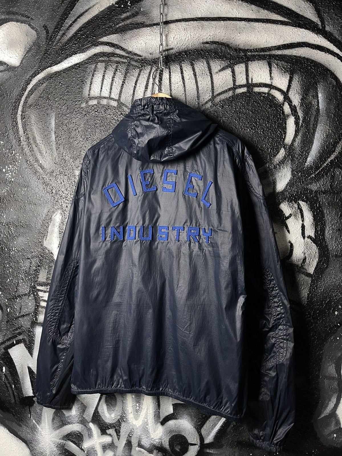 Diesel × Vintage Diesel Industry Lightweight Windbreaker Big Logo Jacket Size US L / EU 52-54 / 3 - 5 Thumbnail