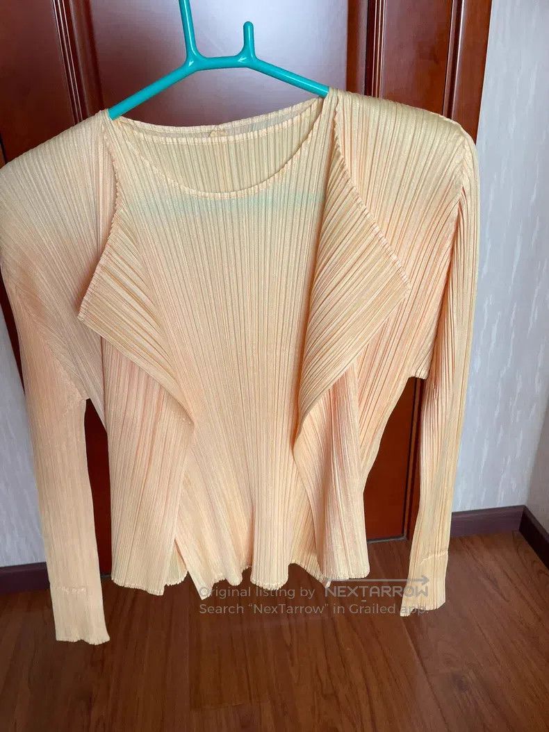 Issey Miyake Issey Miyake Pleated Long Sleeve Cardigan Size L / US 10 / IT 46 - 6 Thumbnail
