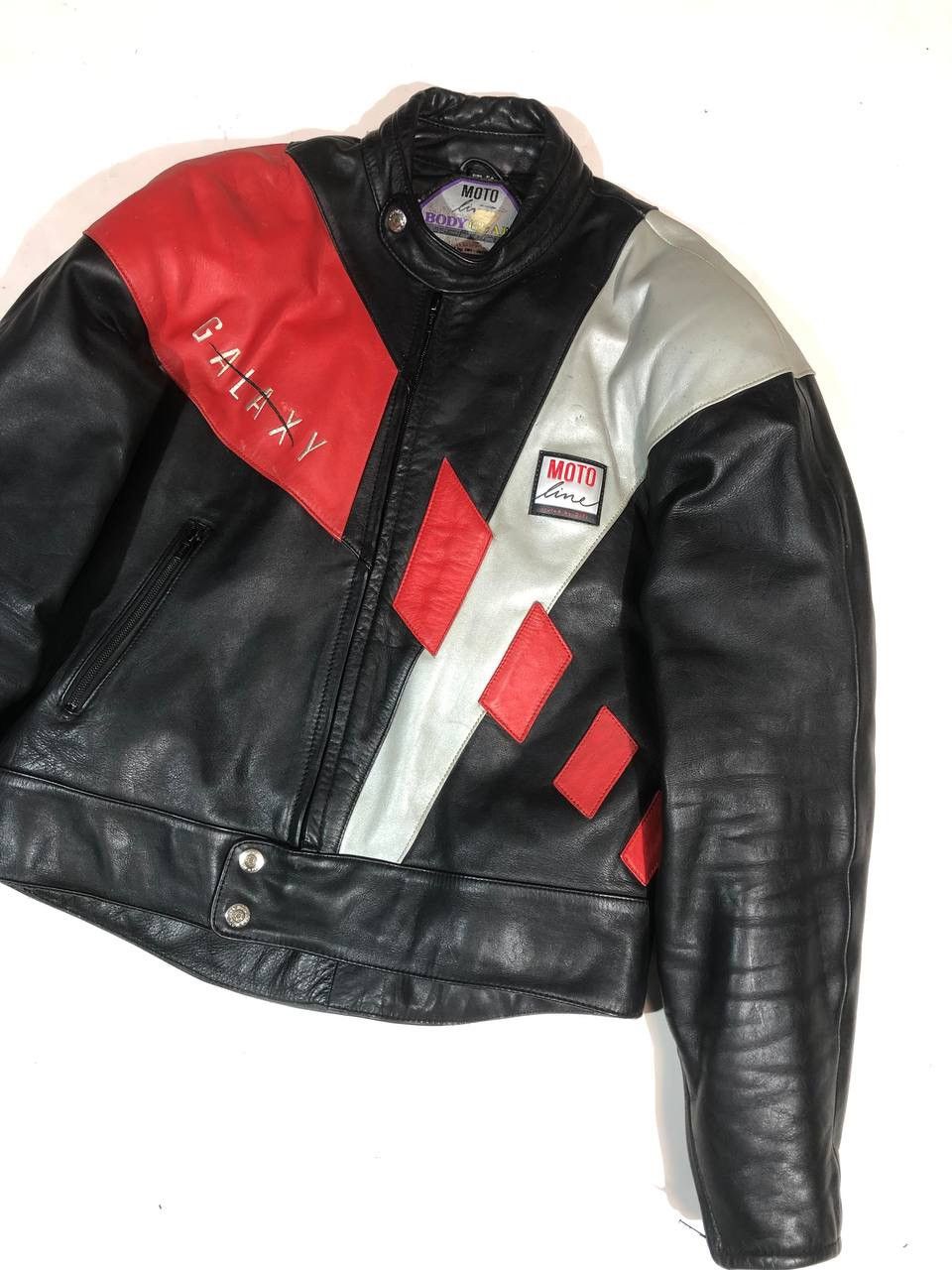 Japanese Brand Moto Line Galaxy Racing Moto Leather Jacket Vintage Size US L / EU 52-54 / 3 - 4 Thumbnail