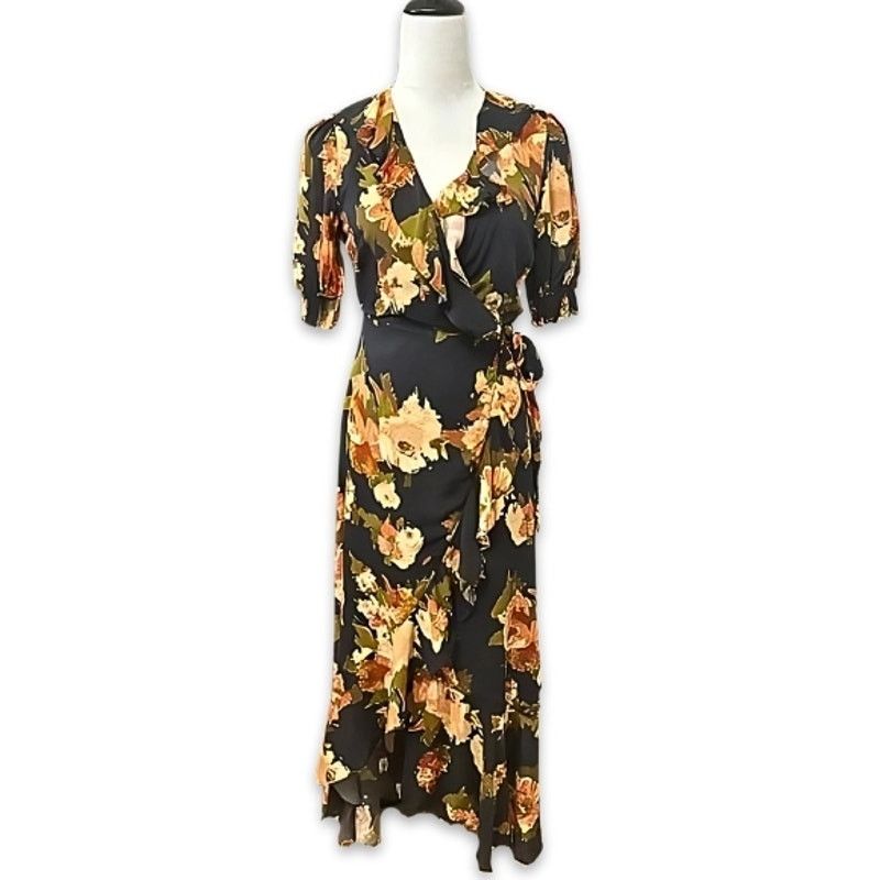Other BTFL-Life Wrap Dress Maxi Ruffle Hem Floral Print Women’s XS Size XS / US 0-2 / IT 36-38 - 2 Thumbnail
