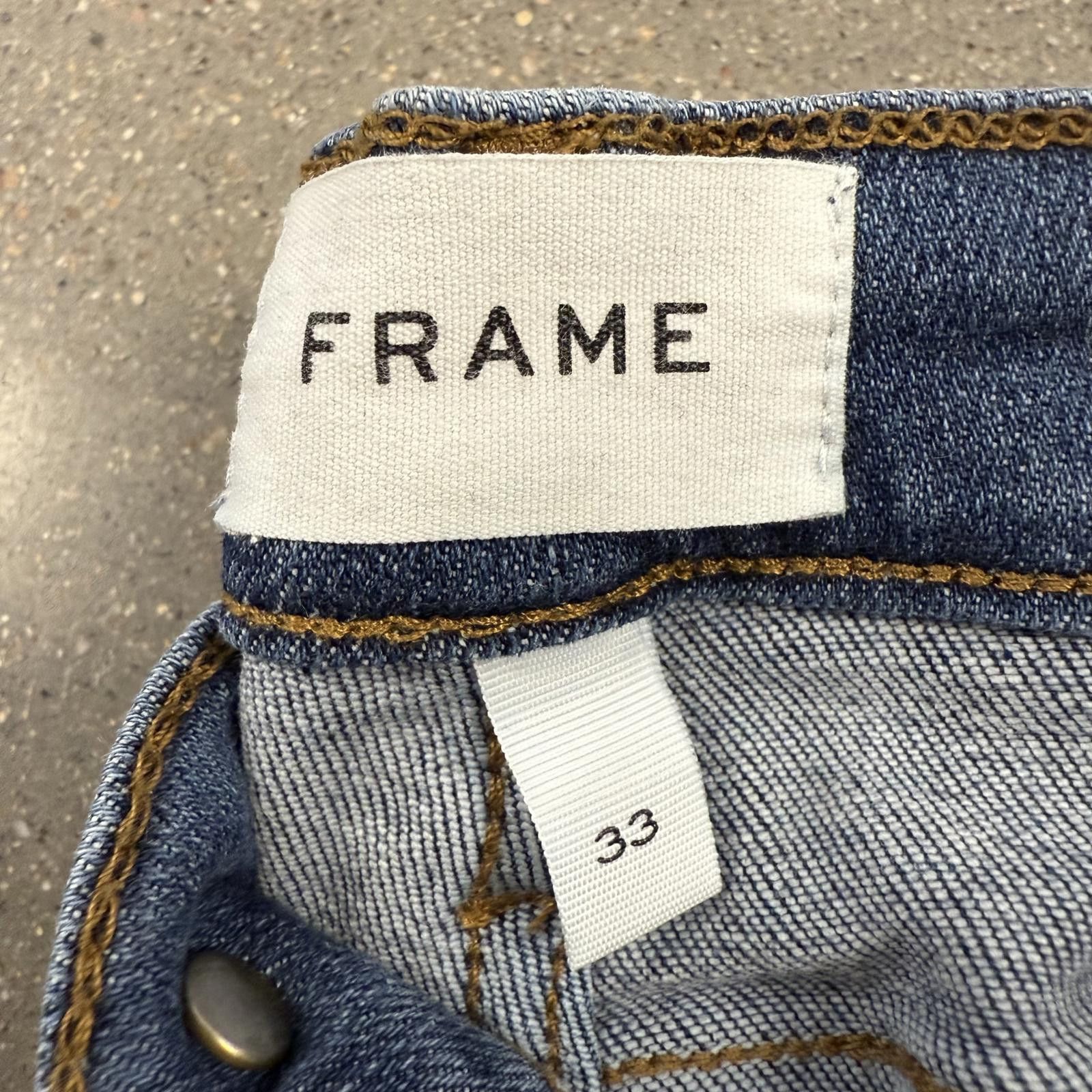 Frame NWOT Frame Denim Le High Flare Jeans Blue Deadstock DS - 33 Size 33" - 5 Thumbnail