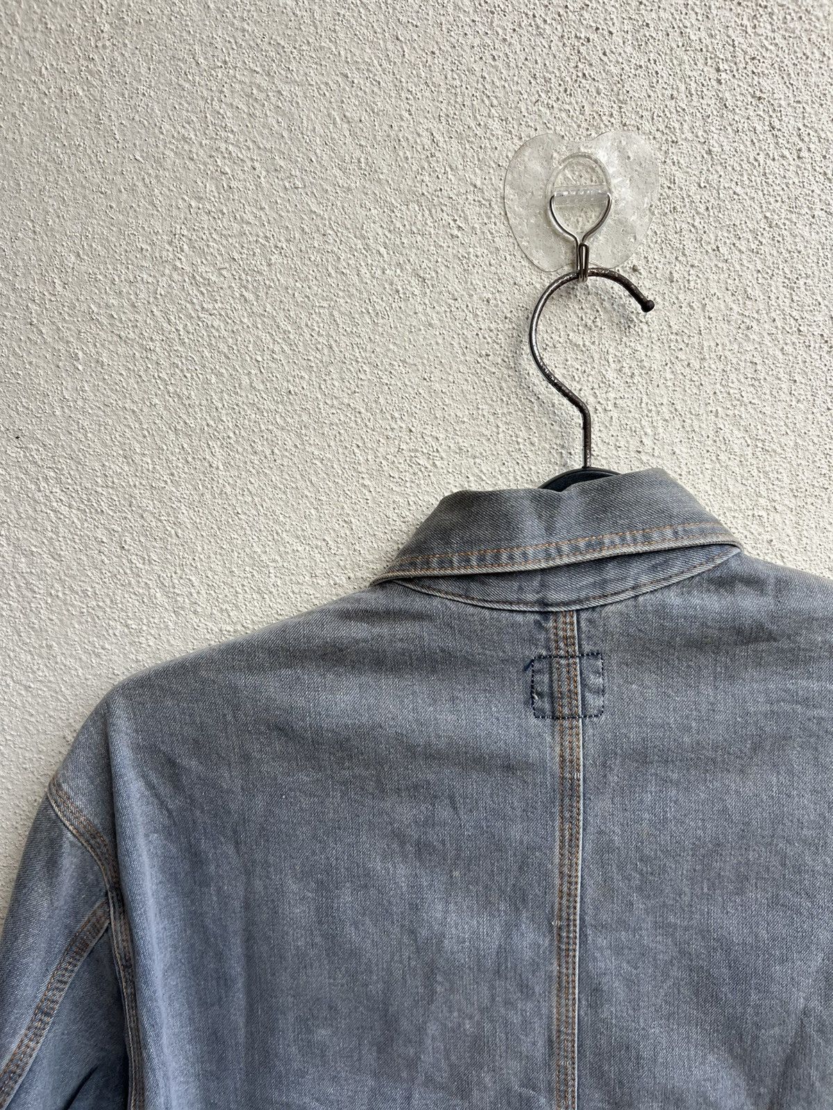 Vintage Vintage 90s Wrangler Blue Bell Muddy Denim Chore Jacket Size US M / EU 48-50 / 2 - 15 Thumbnail