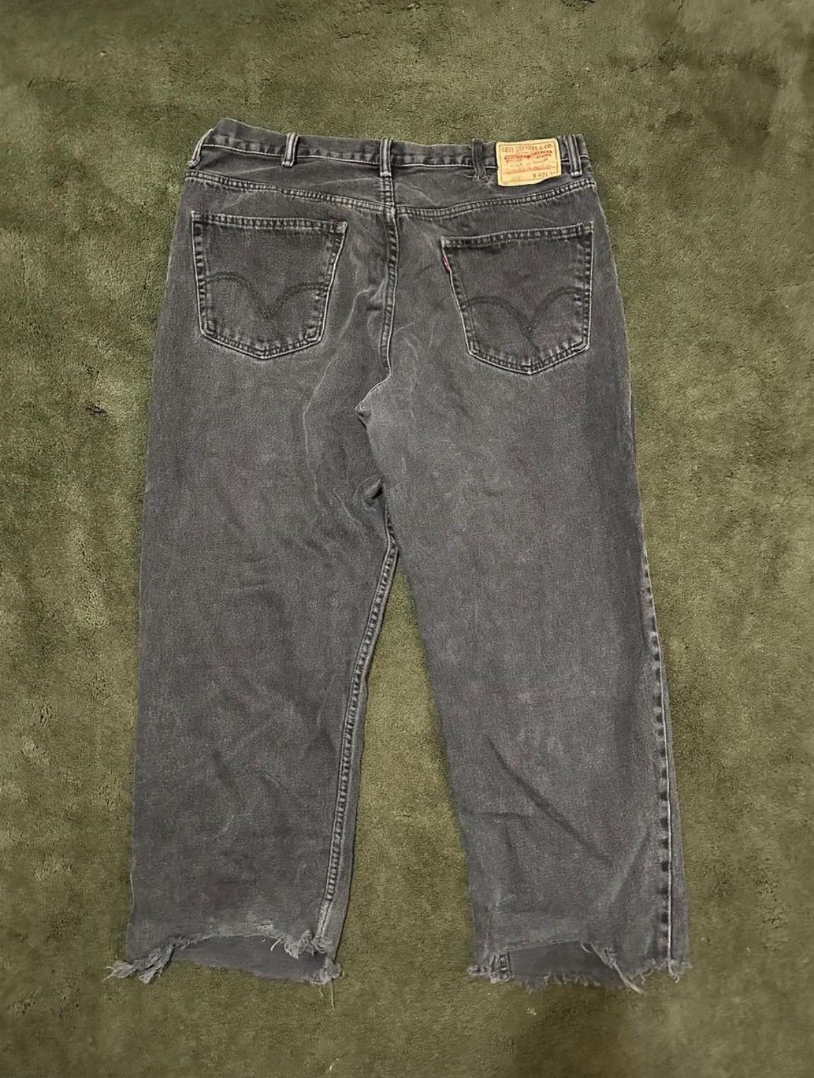 Levi's Black washed Levi's 550 straight leg jeans Size US 40 / EU 56 - 2 Thumbnail