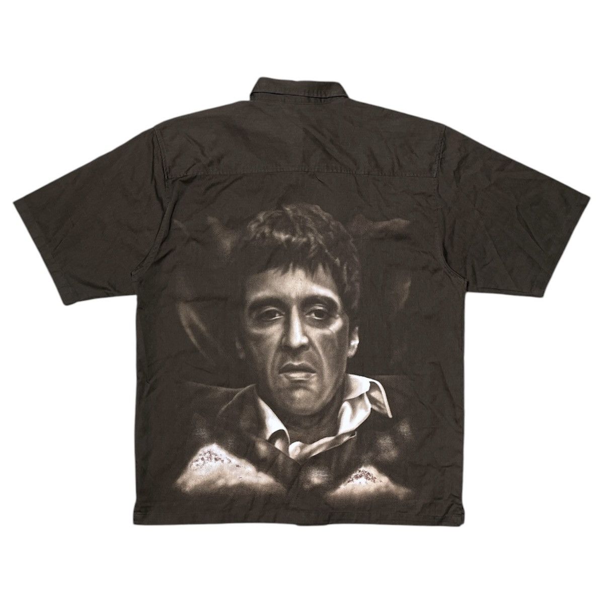 Vintage rare 90s scarface button up Size US XXL / EU 58 / 5 - 1 Thumbnail