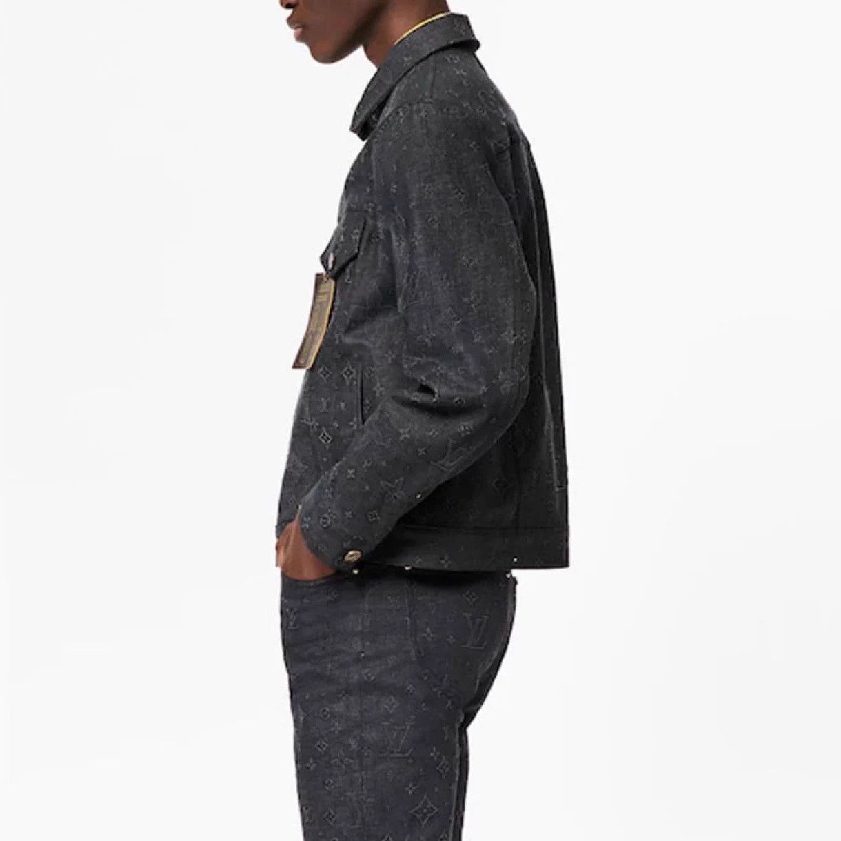 Louis Vuitton Louis Vuitton Gray Monogram Eclipse Denim Jacket 54 Size US L / EU 52-54 / 3 - 8 Thumbnail