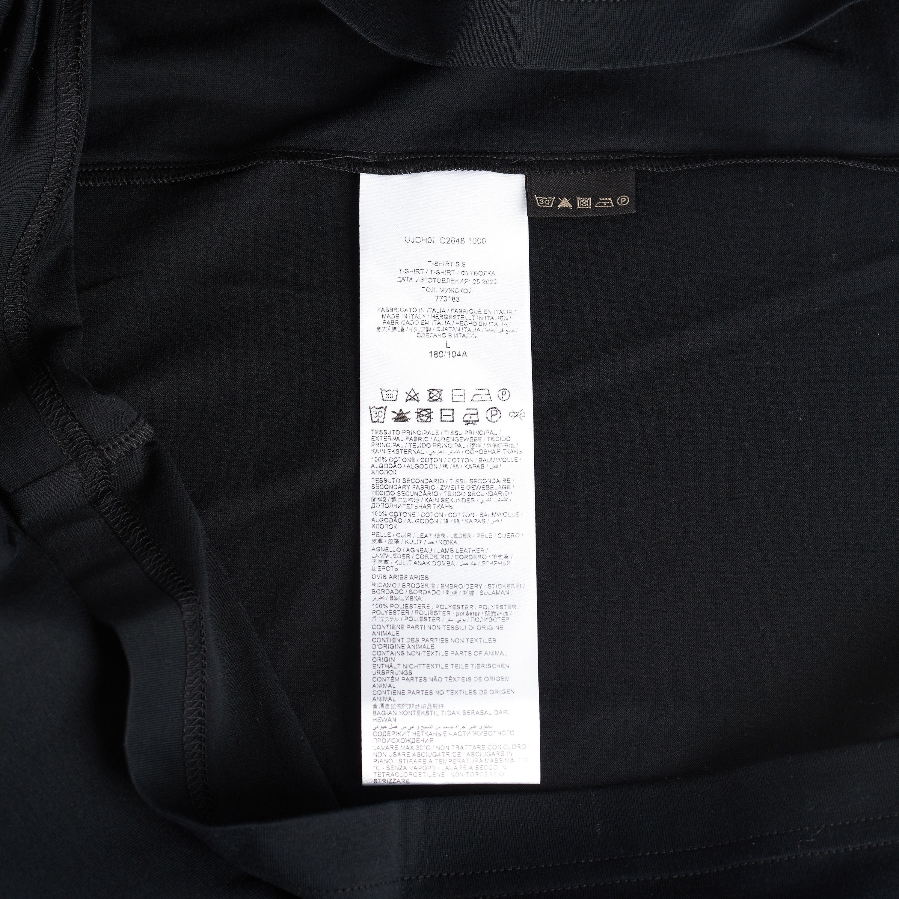 Brioni Crewneck Tshirt In Black Cotton Size US L / EU 52-54 / 3 - 7 Thumbnail