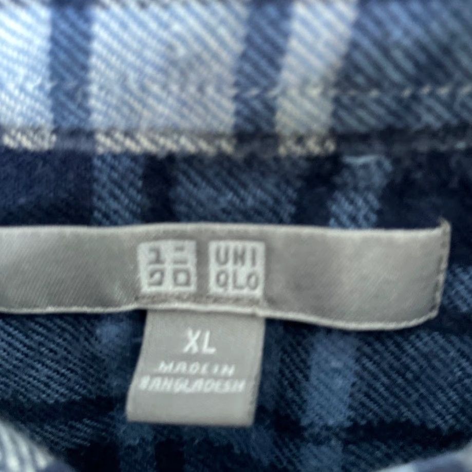 Uniqlo Uniqlo Mens Shirt Blue White Plaid Collared Button-Down Long Sleeve XL Casual Workwear Preppy Size US XL / EU 56 / 4 - 6 Thumbnail