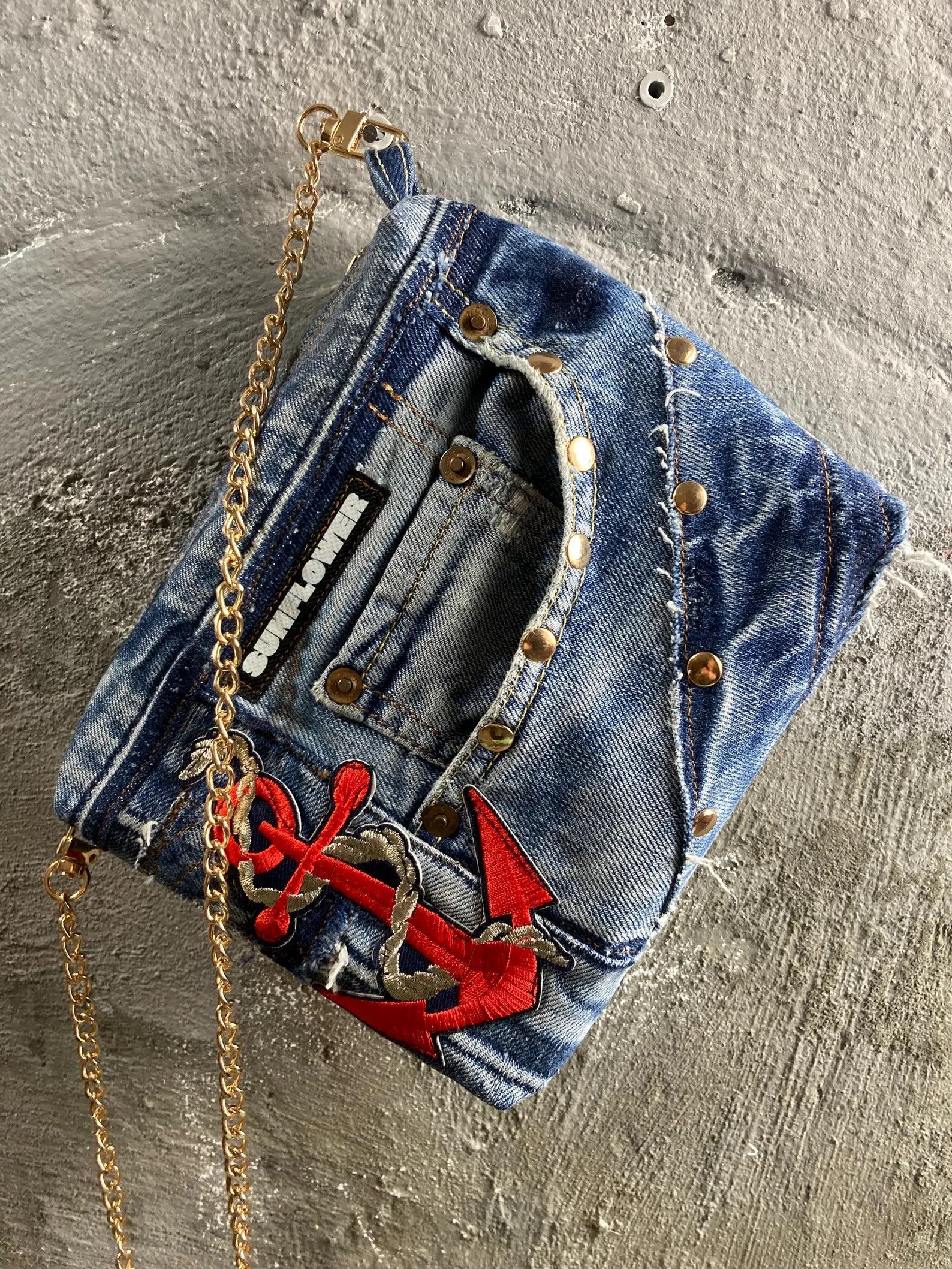 Levi's Made & Crafted luxury Levis upcycled mini bag by Sunflower Size ONE SIZE - 3 Thumbnail