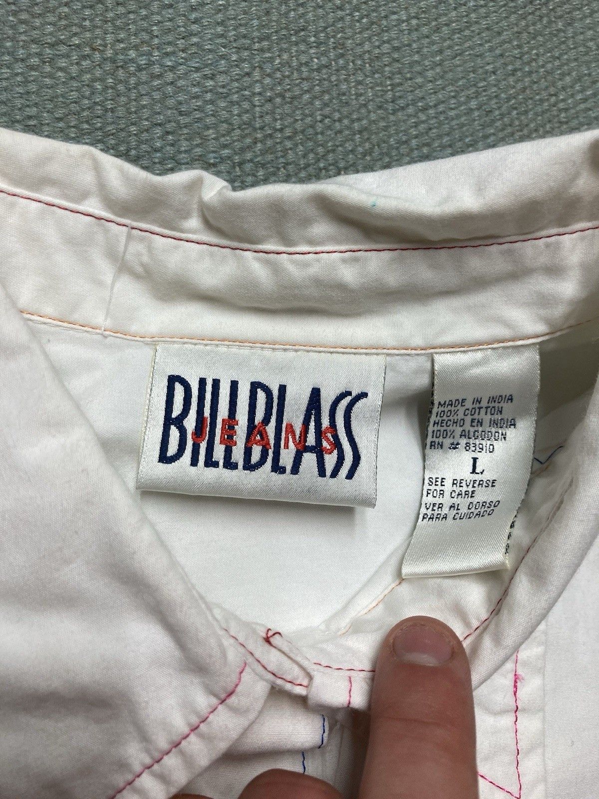 Vintage bill blass button shirt sleeveless vest rainbow stitching L Size L / US 10 / IT 46 - 4 Thumbnail