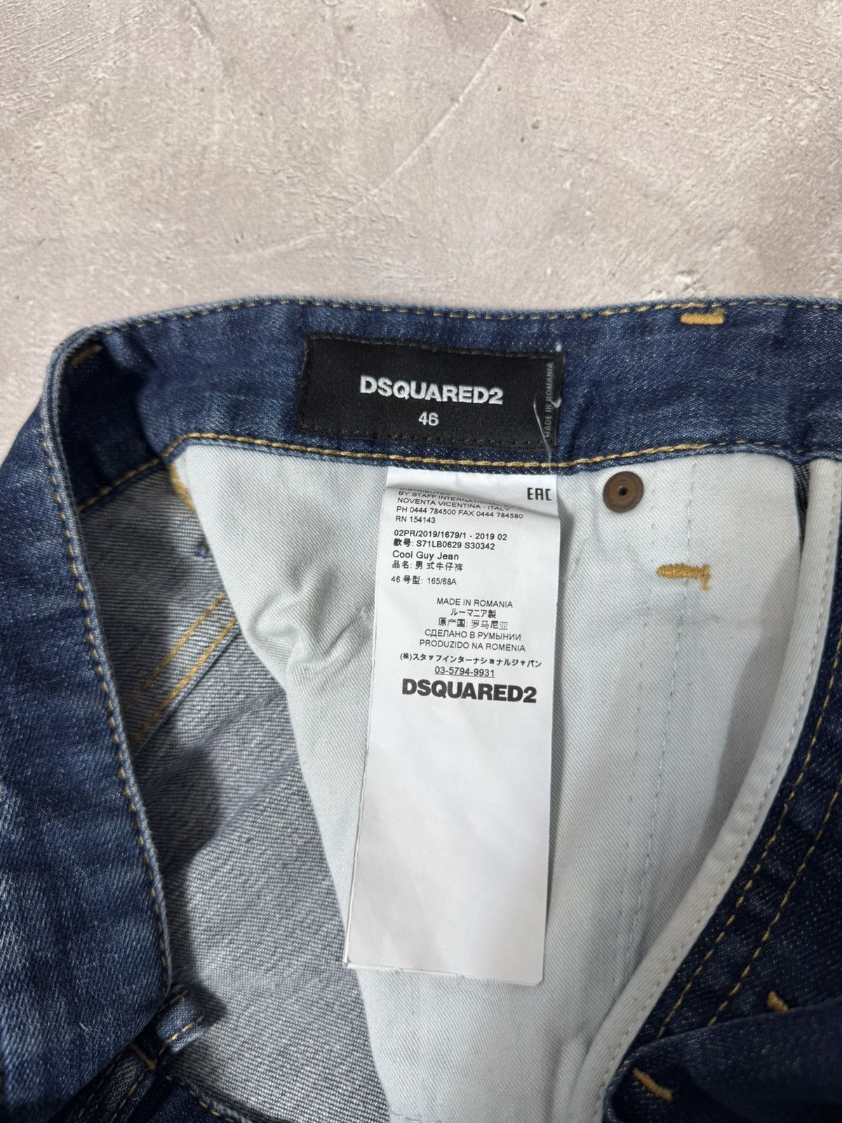 Dsquared2 Dsquared2 Distressed Style Men's Skini Jeans Size US 31 - 16 Thumbnail