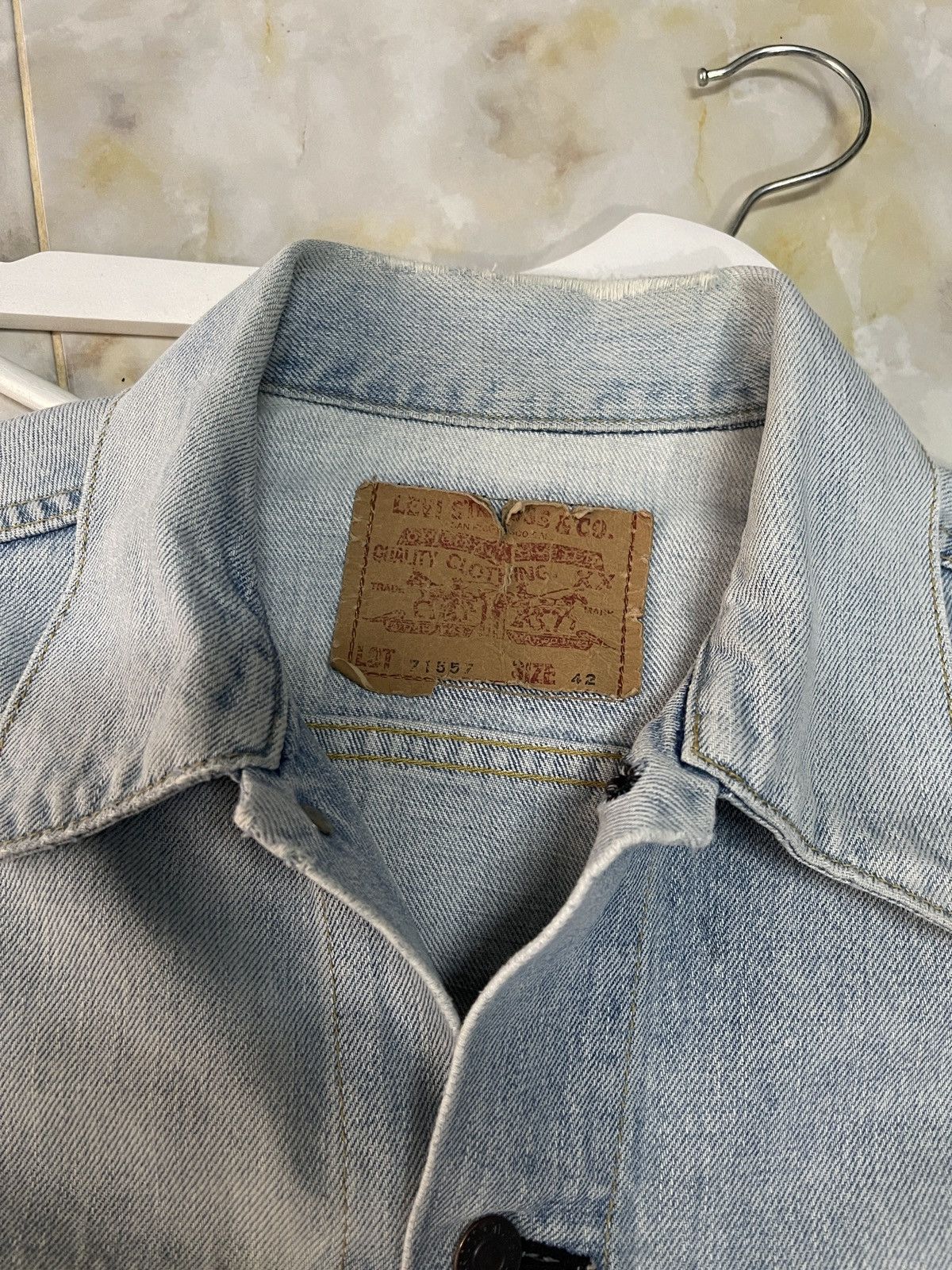 Levi's Vintage Clothing Vintage Levis Big E Lot 71557 Trucker Denim Jacket Size US M / EU 48-50 / 2 - 5 Thumbnail