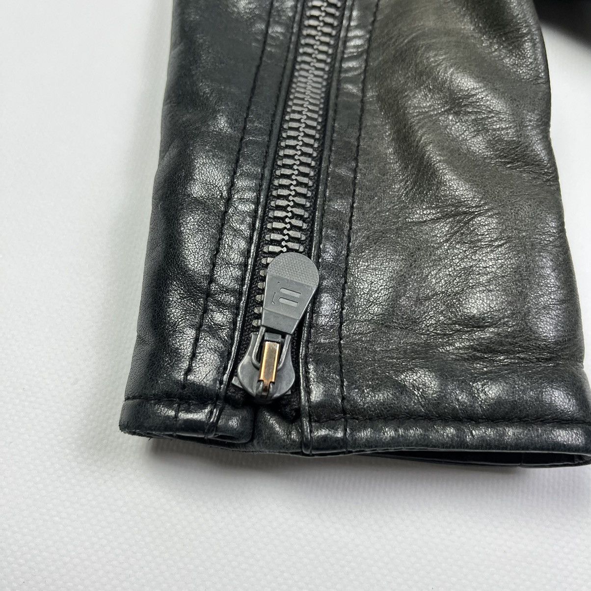 Balenciaga Balenciaga Vintage Leather Moto Jacket Luxury Black Size XS / US 0-2 / IT 36-38 - 6 Thumbnail