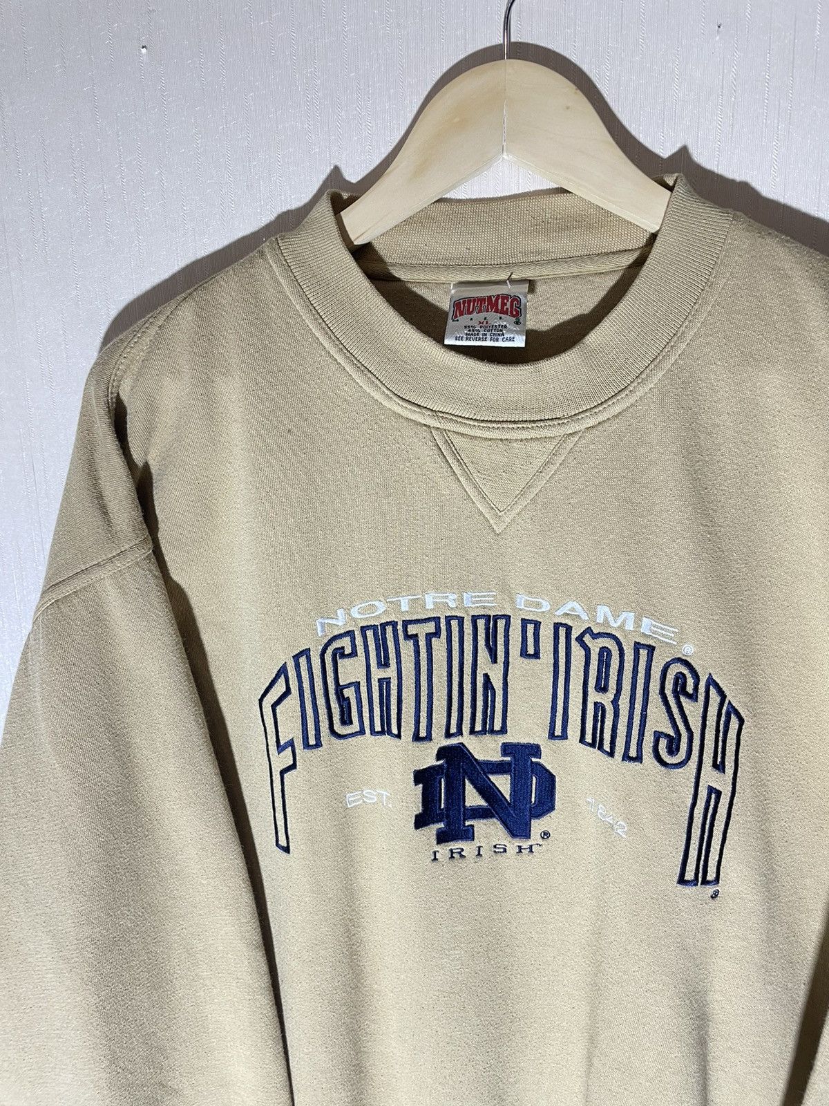 Nutmeg × Vintage Nutmeg Notre Dame Fighting Irish vintage sweatshirt Size US XL / EU 56 / 4 - 3 Thumbnail