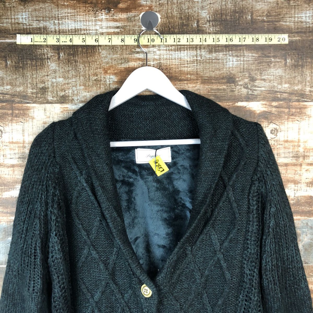 Vintage Page Boy Green Cardigan Knitwear #A2057 Size XL / US 12-14 / IT 48-50 - 4 Thumbnail